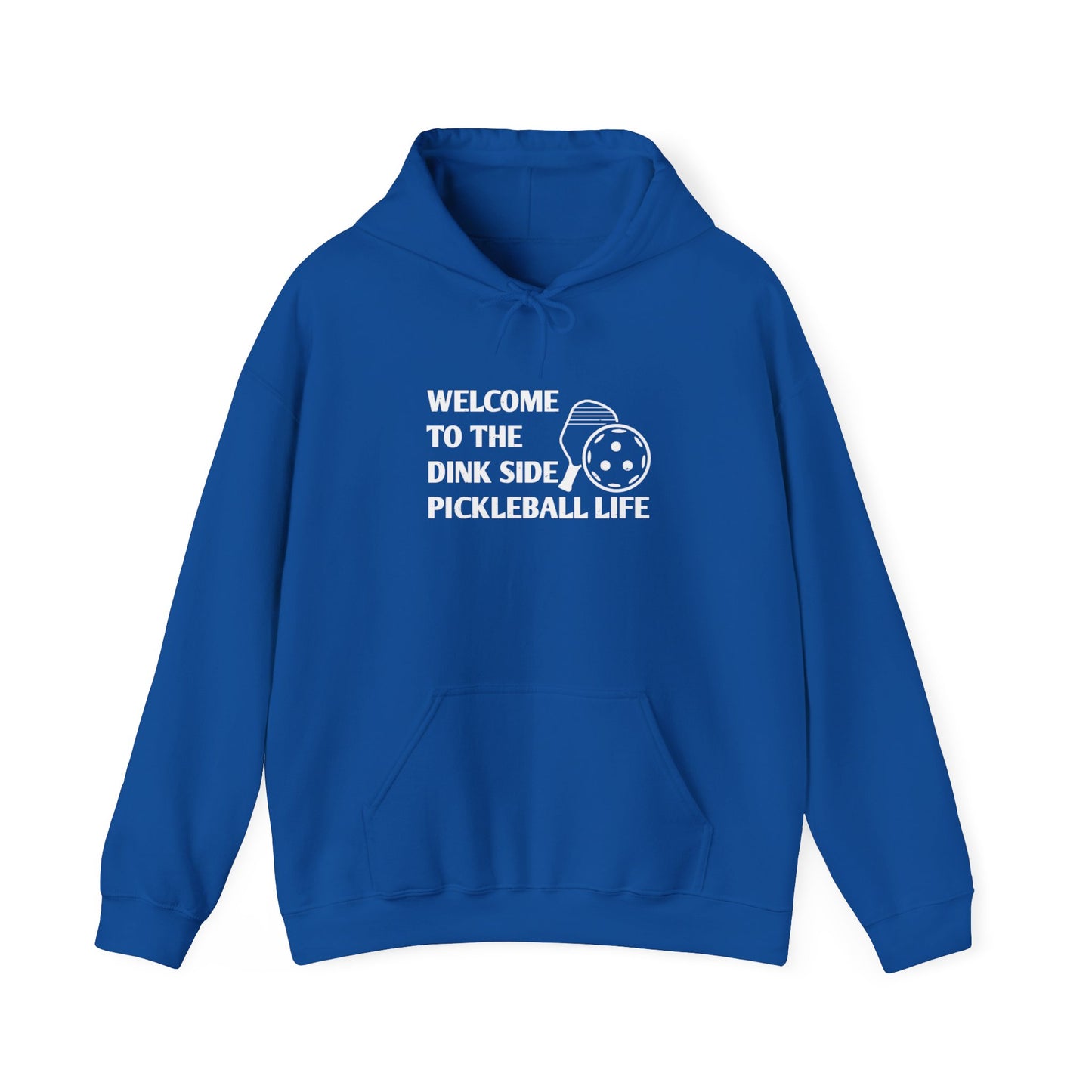 Men's Pickleball Hoodie - Welcome to the Dink Side Pickleball Life Royal