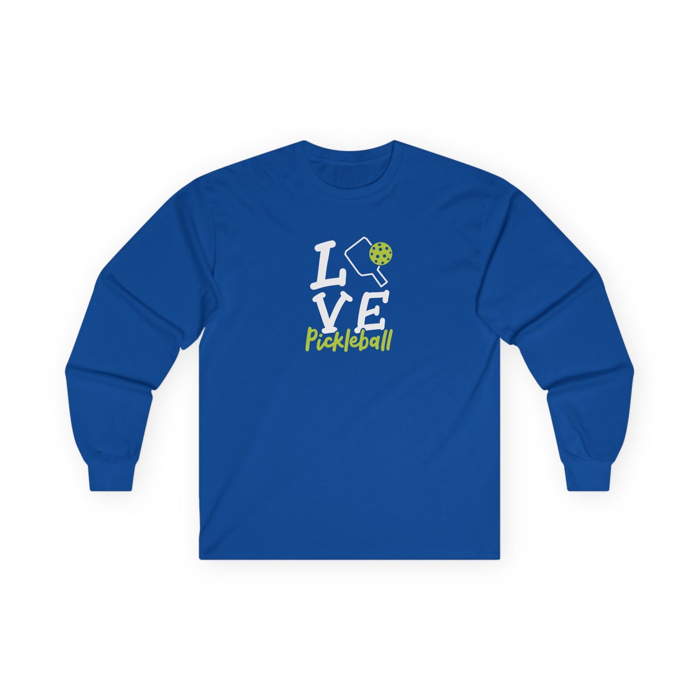 Women's Unique Pickleball Long Sleeves top - Love Pickleball Royal