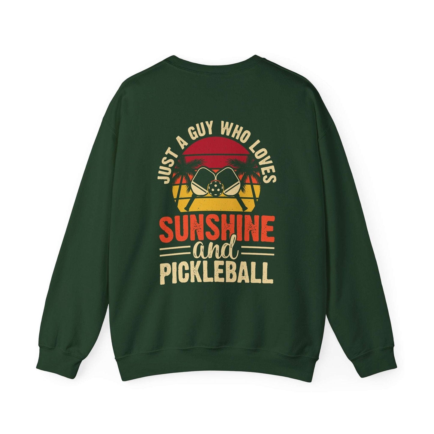 Men's Cool Pickleball Sweatshirt - Just a Guy Who Loves Pickleball