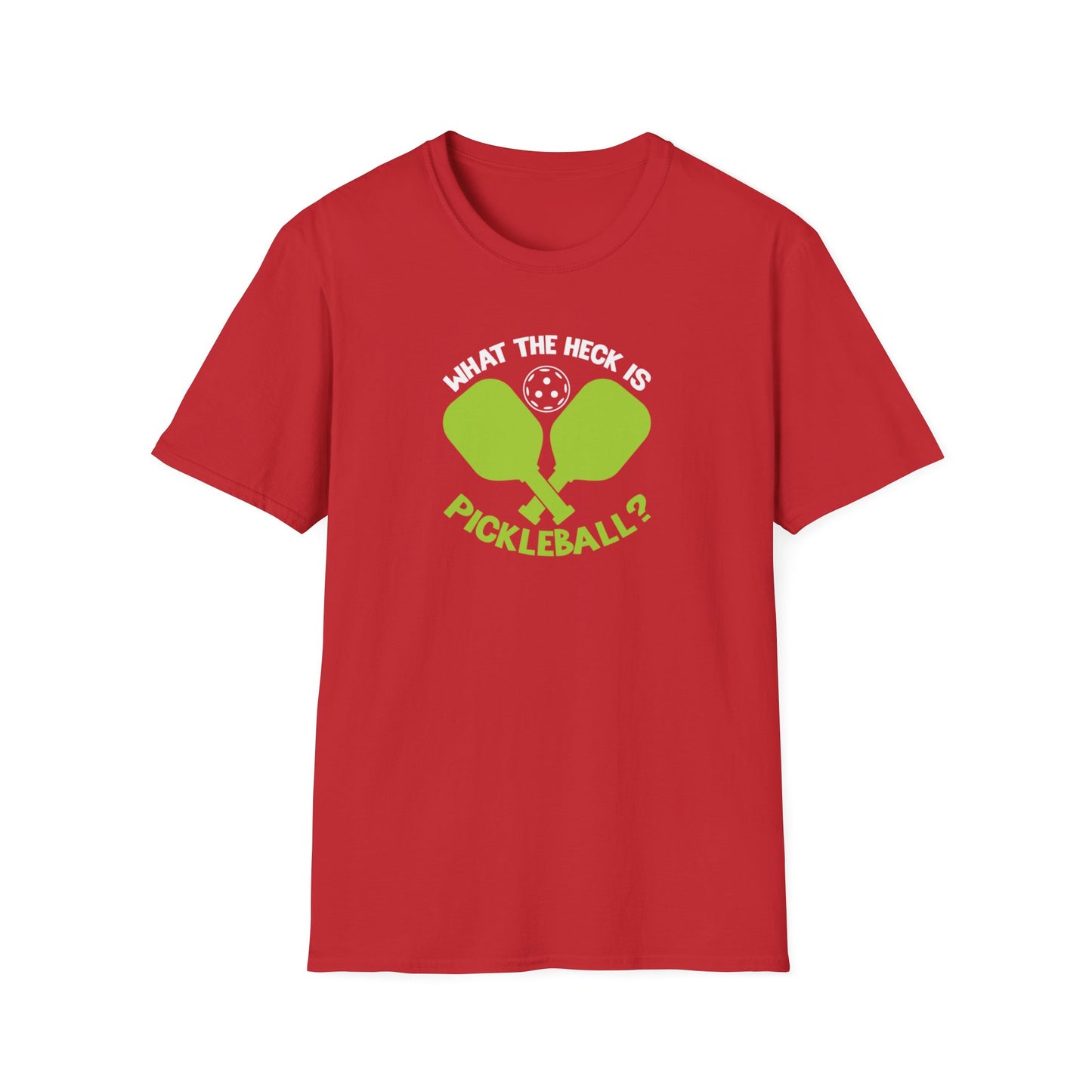 Men's Funny Pickleball T-shirt - What the Heck Is Pickleball?