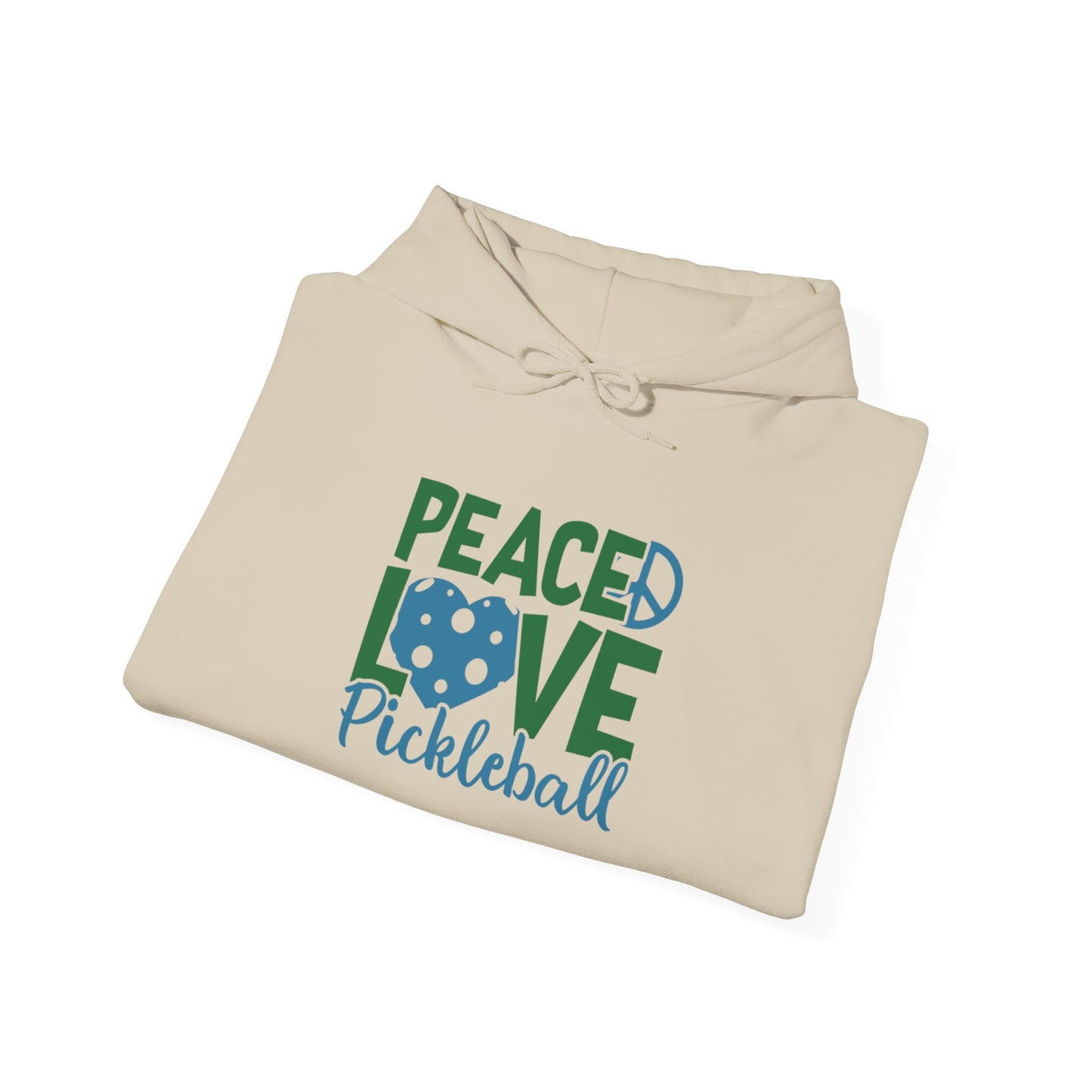 Women's Soft Pickleball Hoodie - Peace, Love, Pickleball