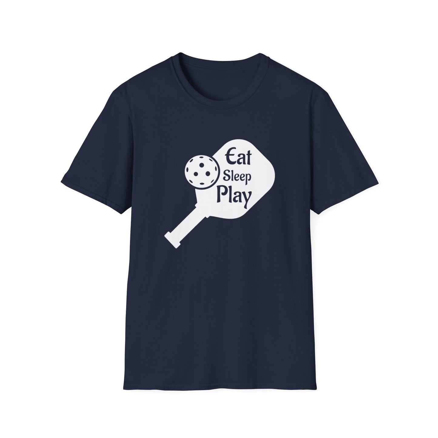 Women's Lightweight Pickleball T-shirt - Eat Sleep Play Navy
