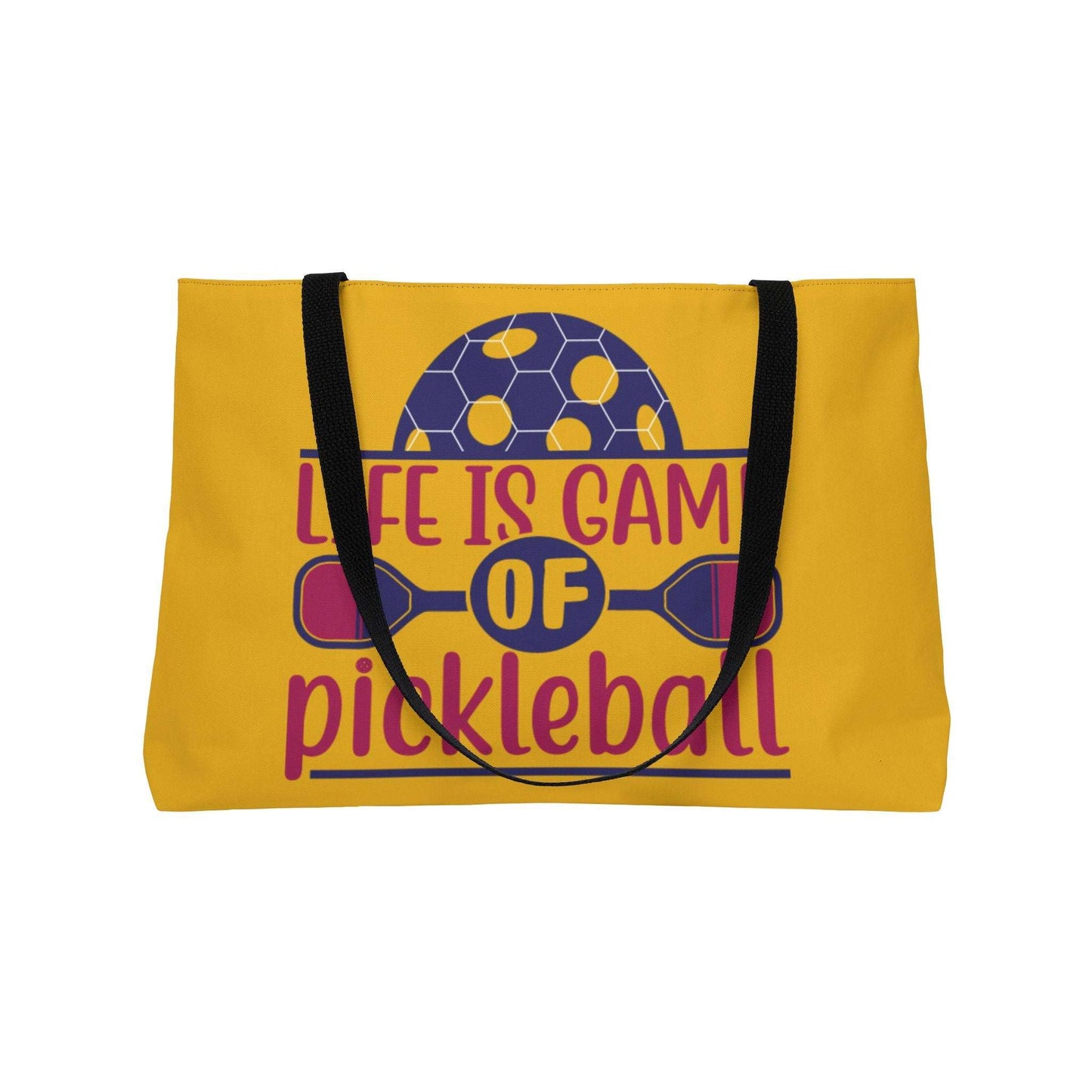 Pickleball Colorful Weekender bag - Life Is a Game of Pickleball