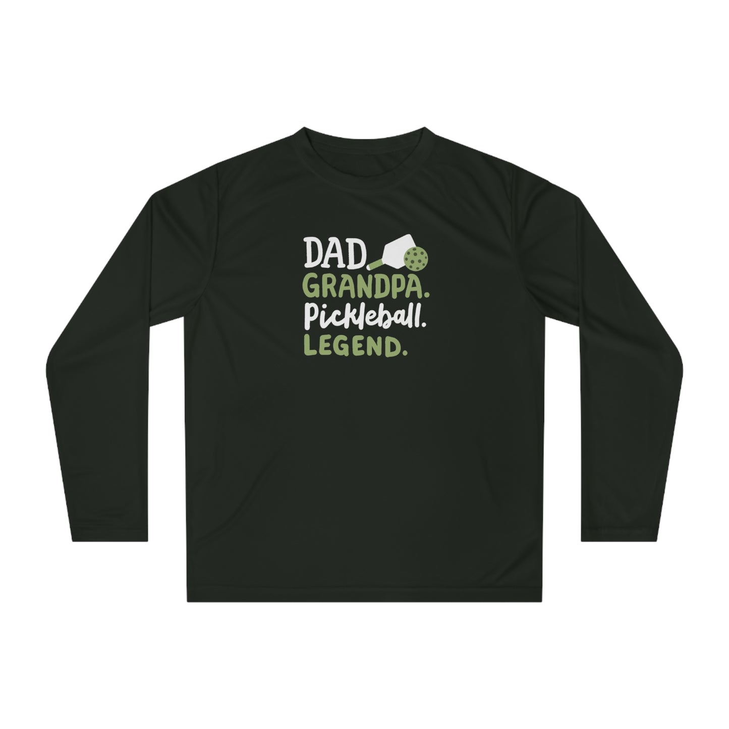 Men's Pickleball Long Sleeves top - Dad Grandpa Pickleball Legend Black
