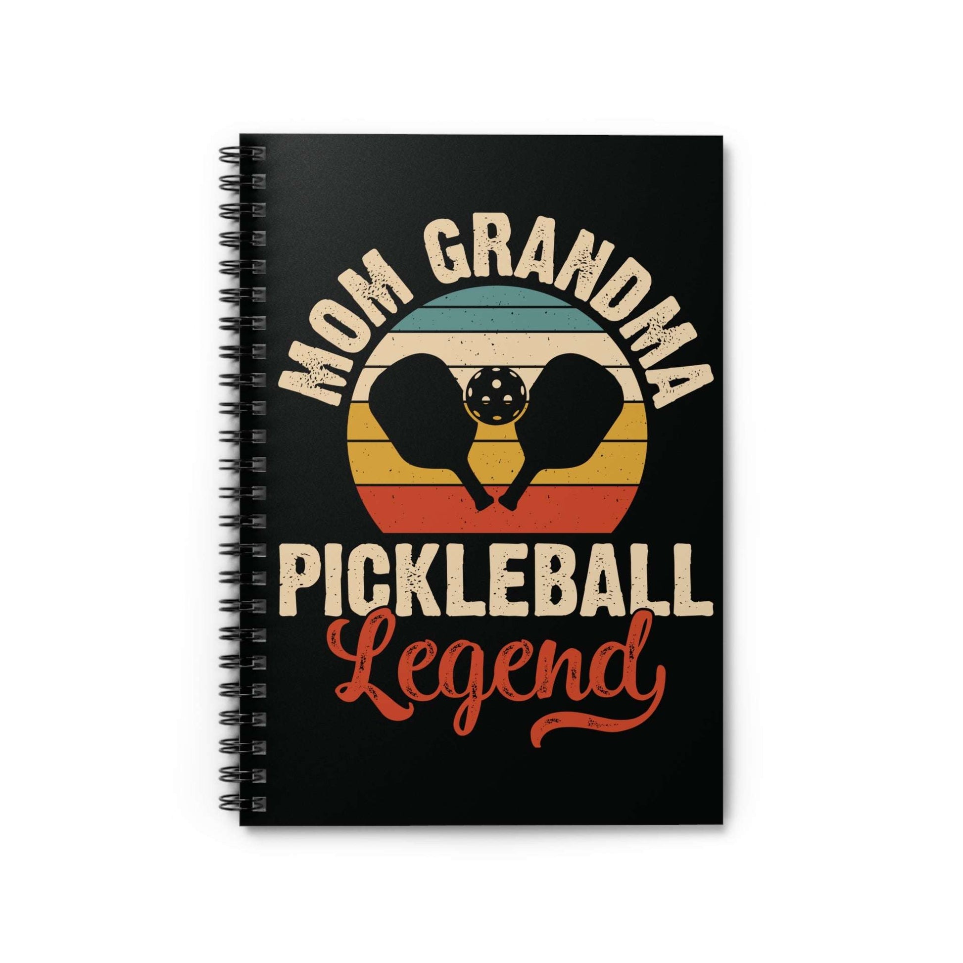 Pickleball Practical Notebook - Mom Grandma Pickleball Legend Black