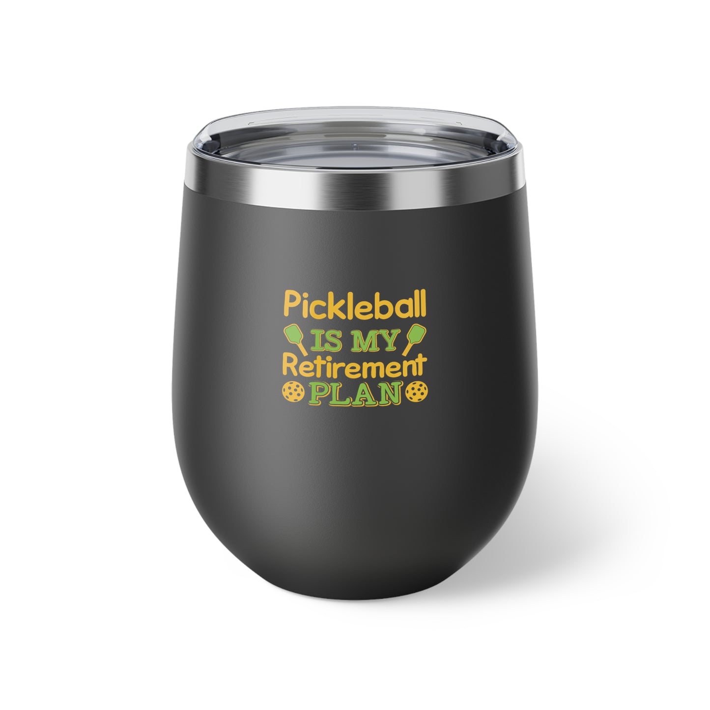 Pickleball Funny Cup - Pickleball Is My Retirement Plan Black