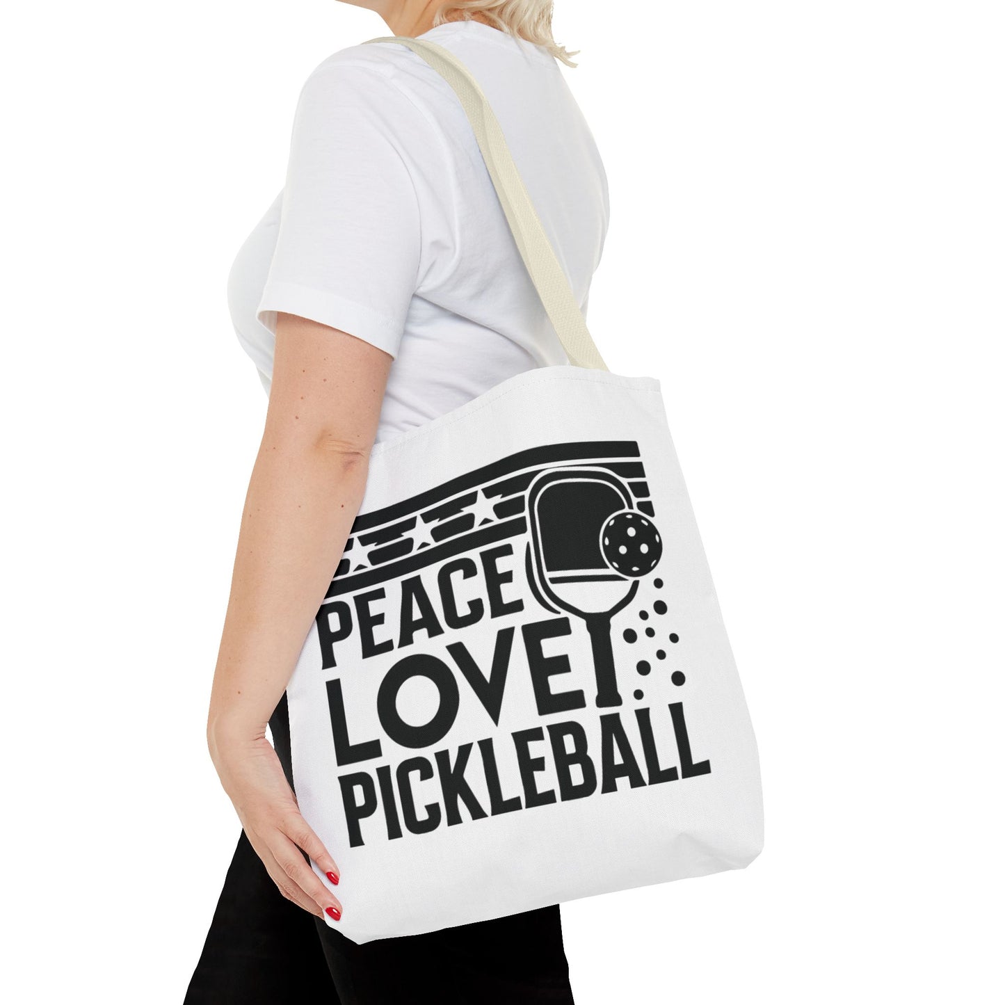 Pickleball Bold Tote Bag - Peace Love Pickleball