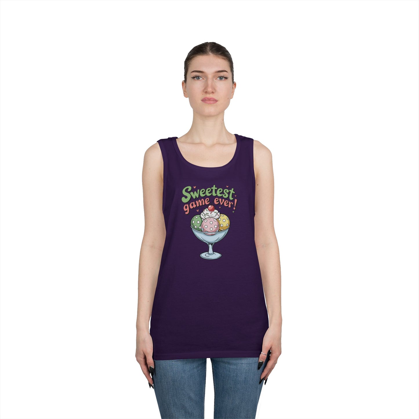 Women's Cute Pickleball Tank Top - Sweetest Game Ever
