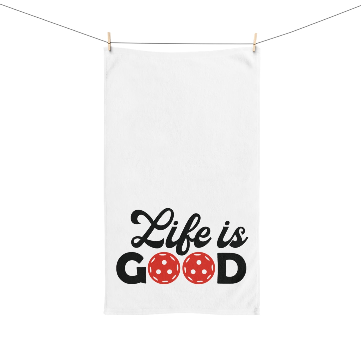 Pickleball Durable Hand Towel - Life Is Good