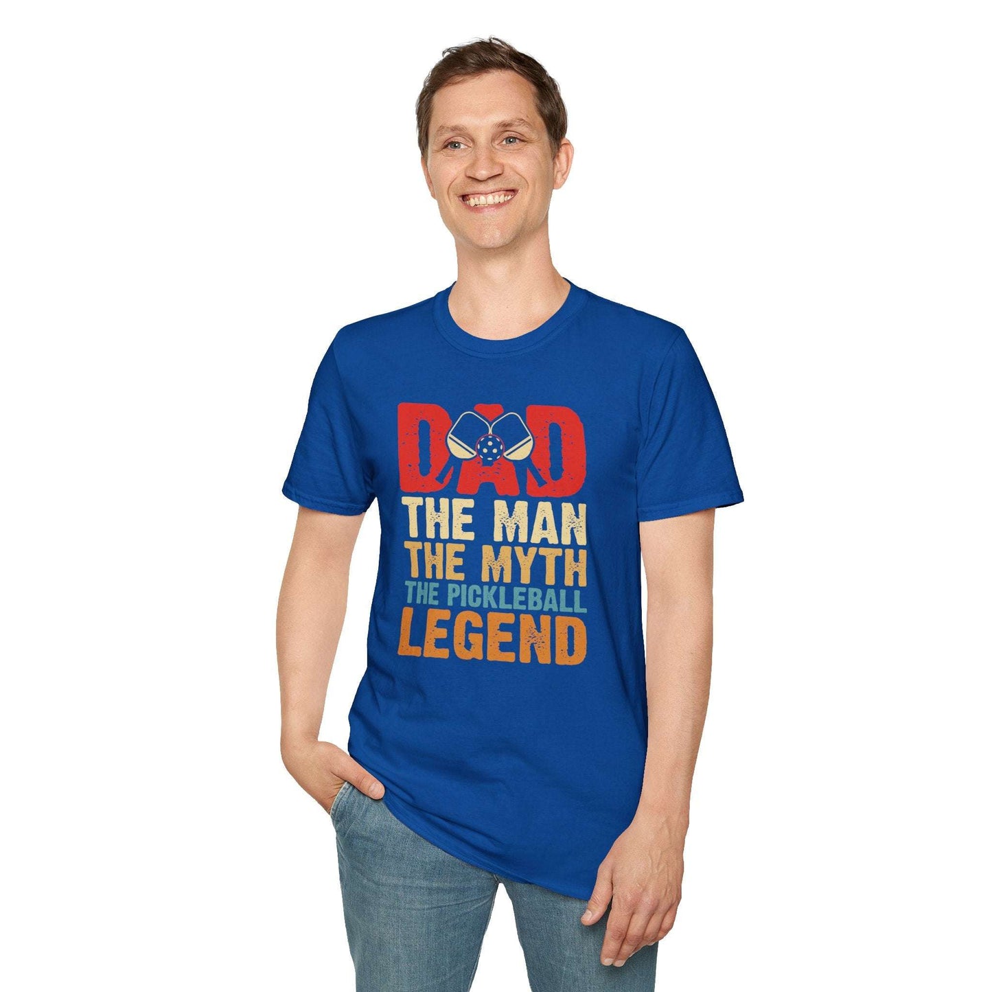 Men's Cool Pickleball T-shirt - DAD THE PICKLEBALL LEGEND RETRO