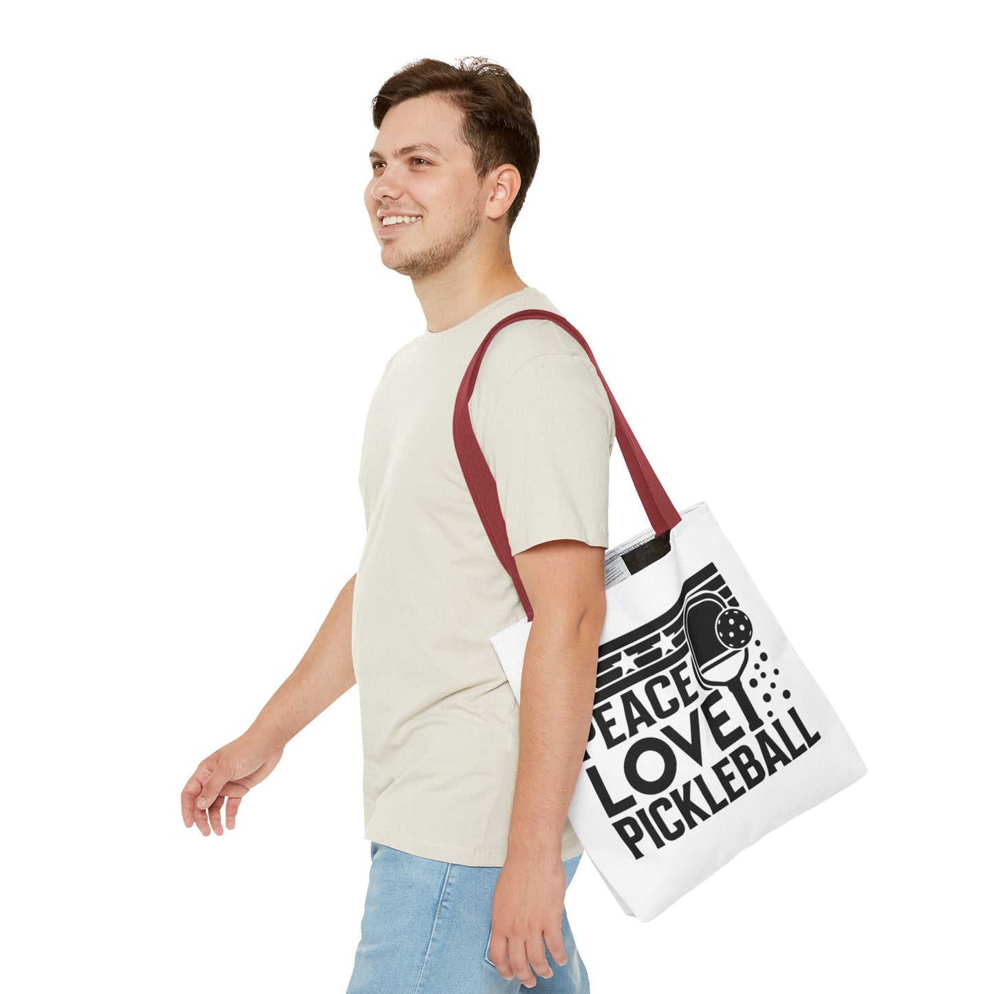 Pickleball Bold Tote Bag - Peace Love Pickleball
