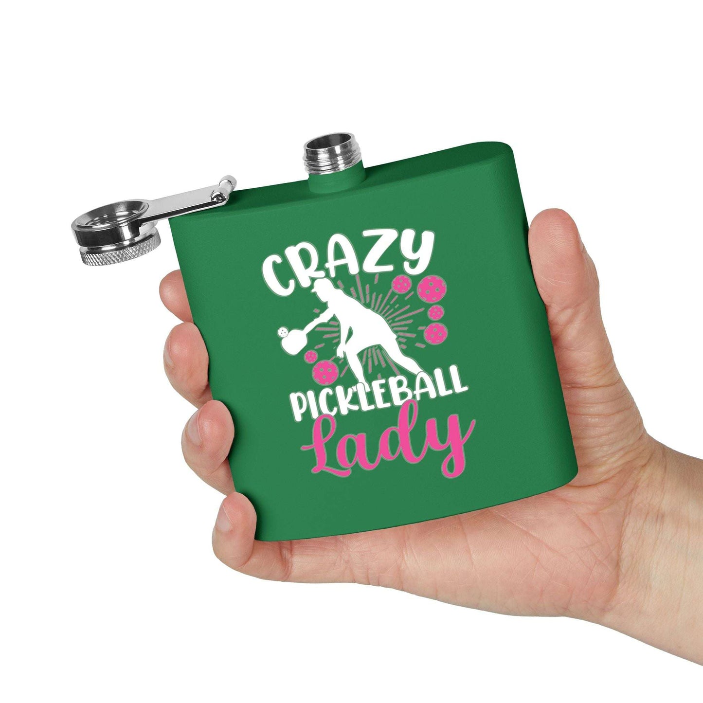 Pickleball Durable Flask - Crazy Pickleball Lady