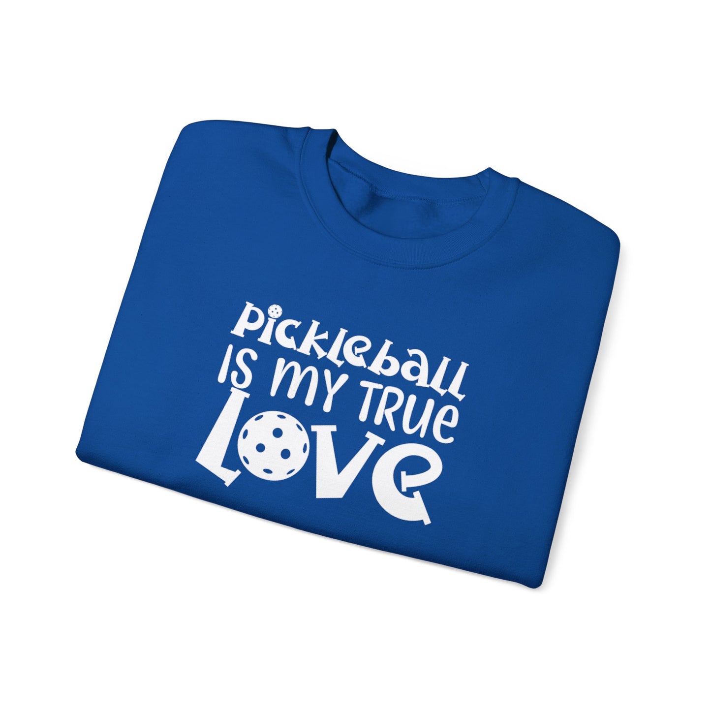 Women's Trendy Pickleball Sweatshirt - Pickleball is My True Love