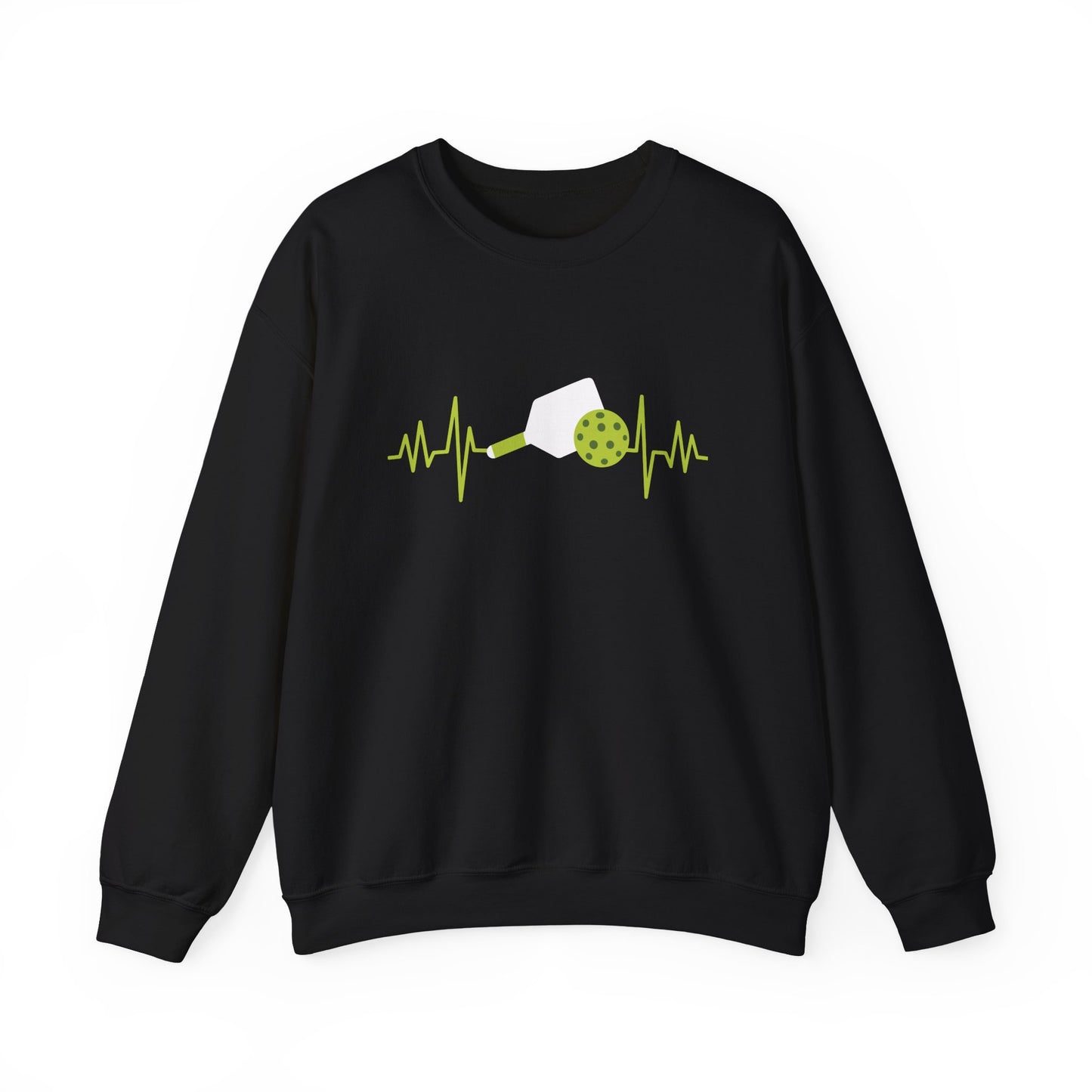 Women's Soft Pickleball Sweatshirt - Pickleball and Pulse Black