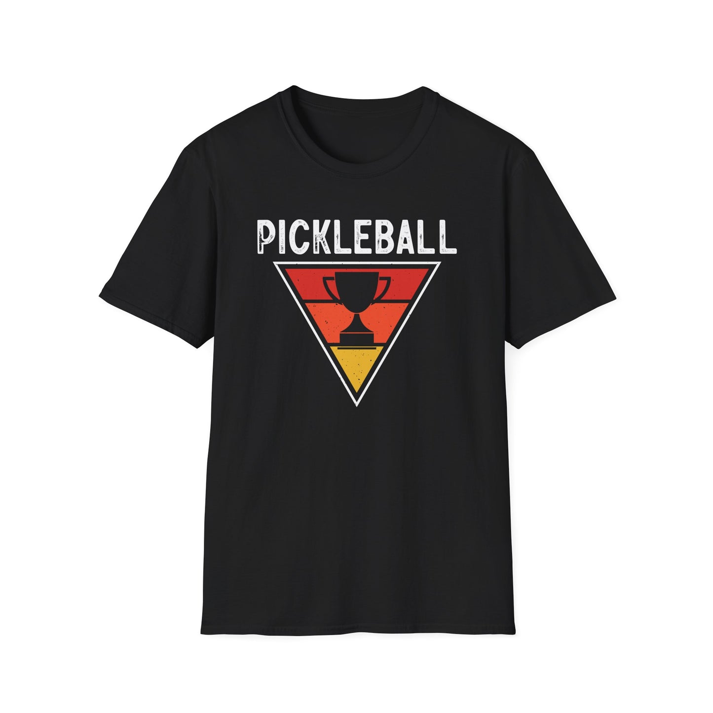 Men's Bold Pickleball T-shirt - Pickleball Trophy Black