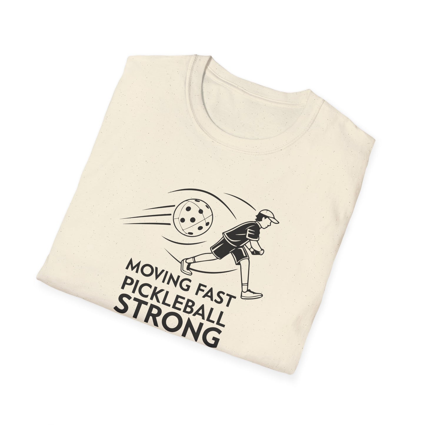 Men's Lightweight Pickleball T-shirt - Moving Fast Pickleball Strong