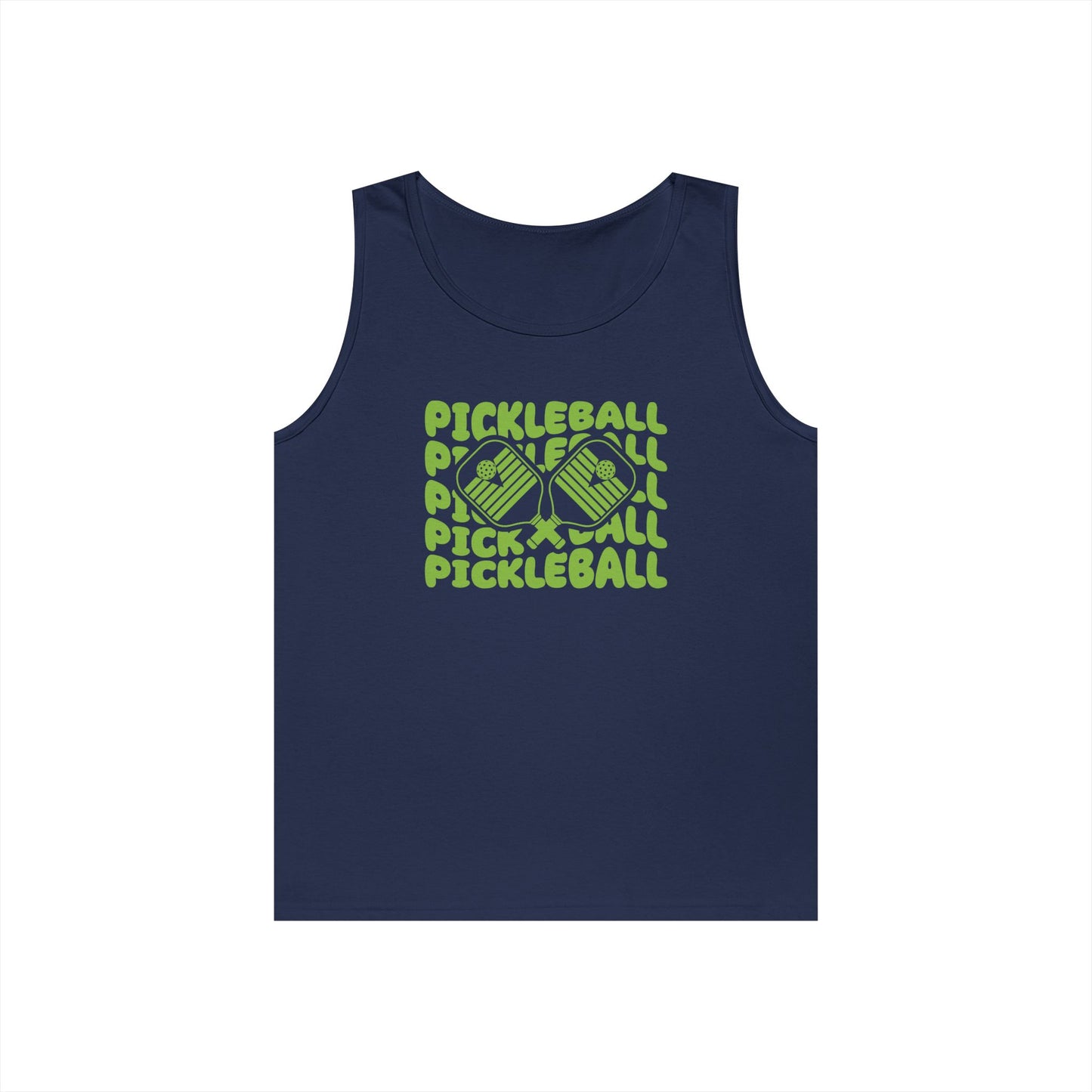 Women's Vibrant Pickleball Tank Top - Pickleball Echo Navy