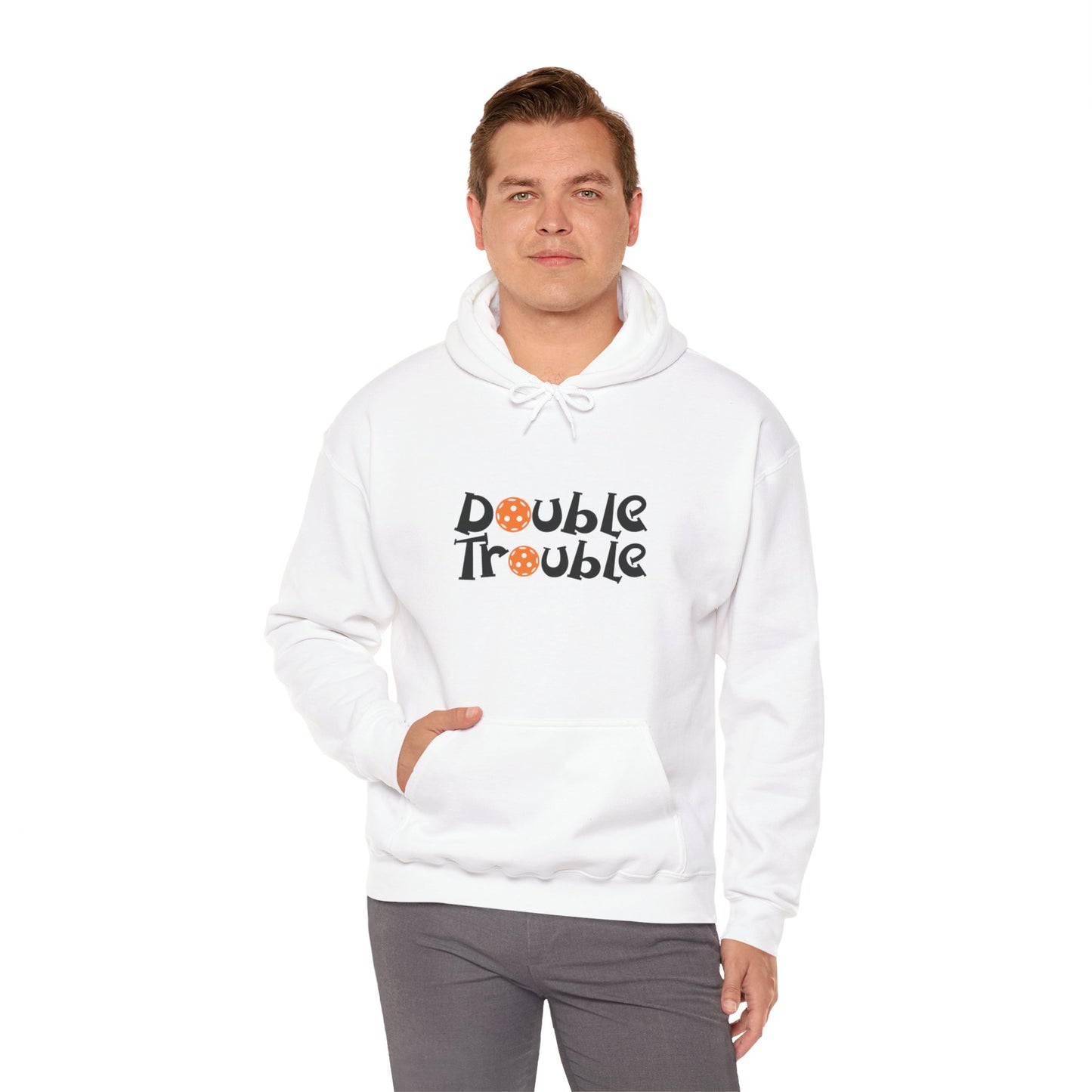 Men's Comfy Pickleball Hoodie - Double Trouble