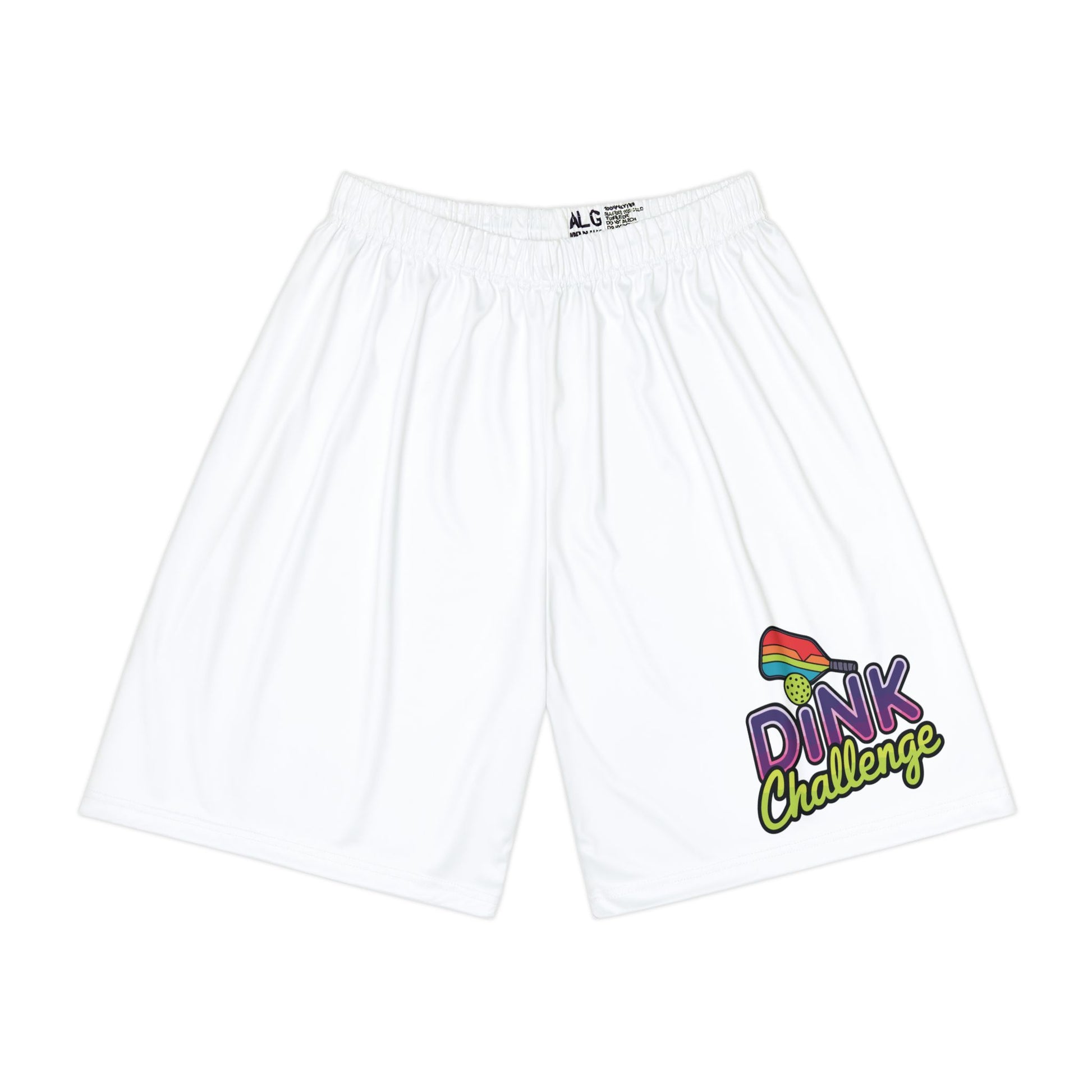 Men's Sporty Pickleball Short - Dink Challenge White