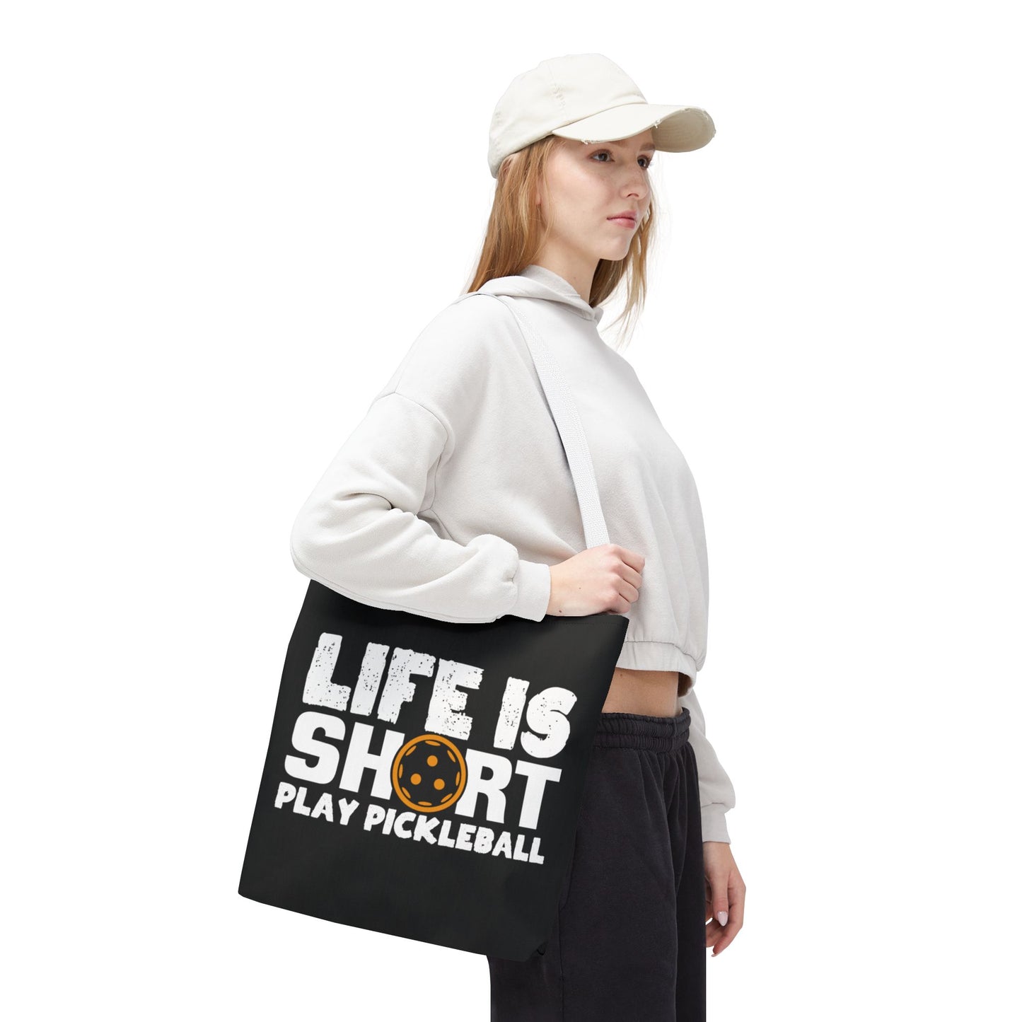 Pickleball Quirky Tote Bag - Life Is Short Play Pickleball