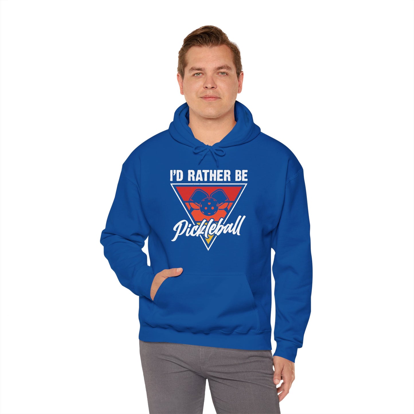 Men's Cool Pickleball Hoodie - I'd Rather Be Pickleball