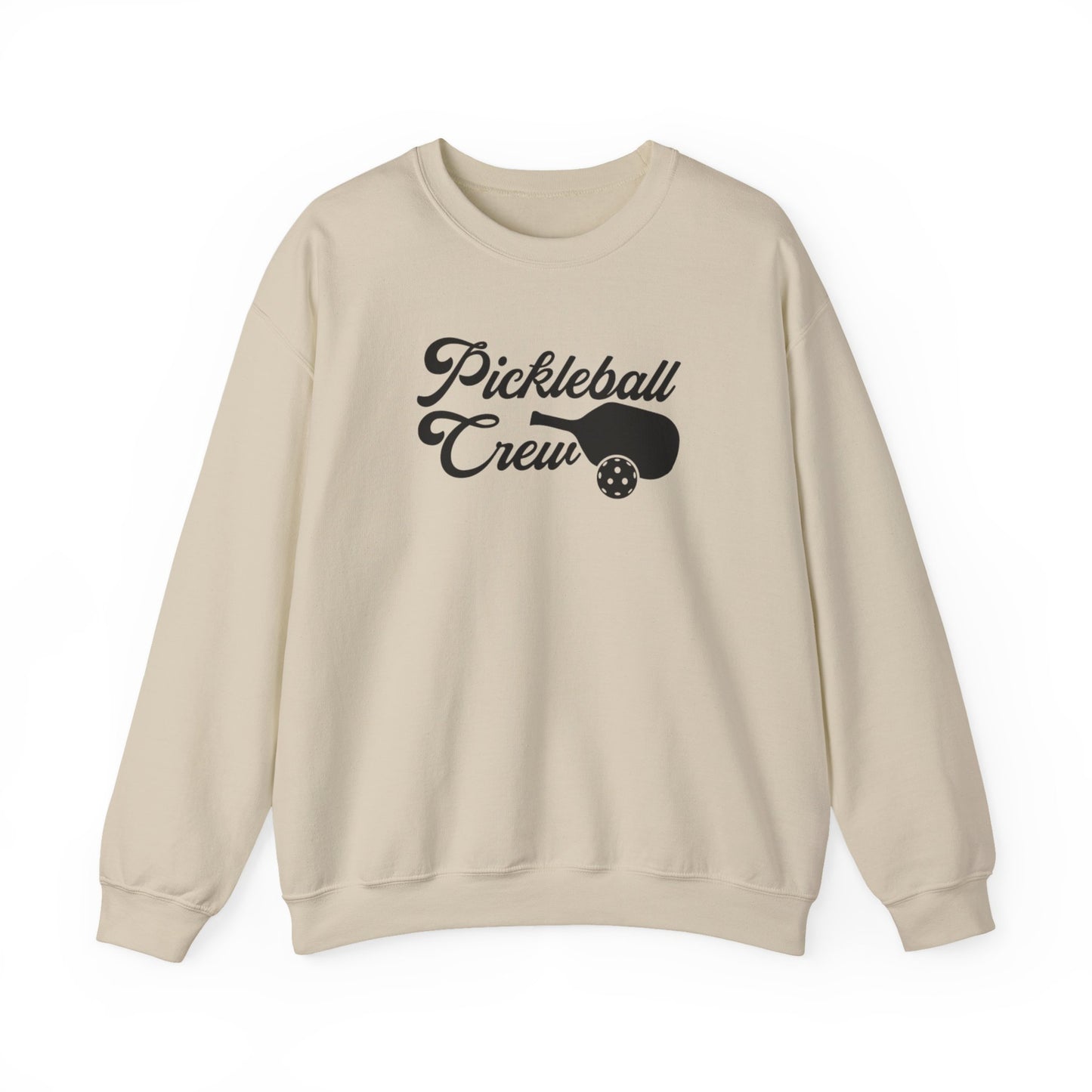 Women's Sporty Pickleball Sweatshirt - Pickleball Crew Beige