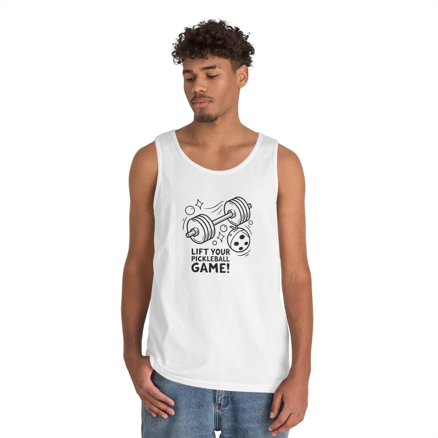 Men's Unique Pickleball Tank Top - Lift Your Pickleball Game