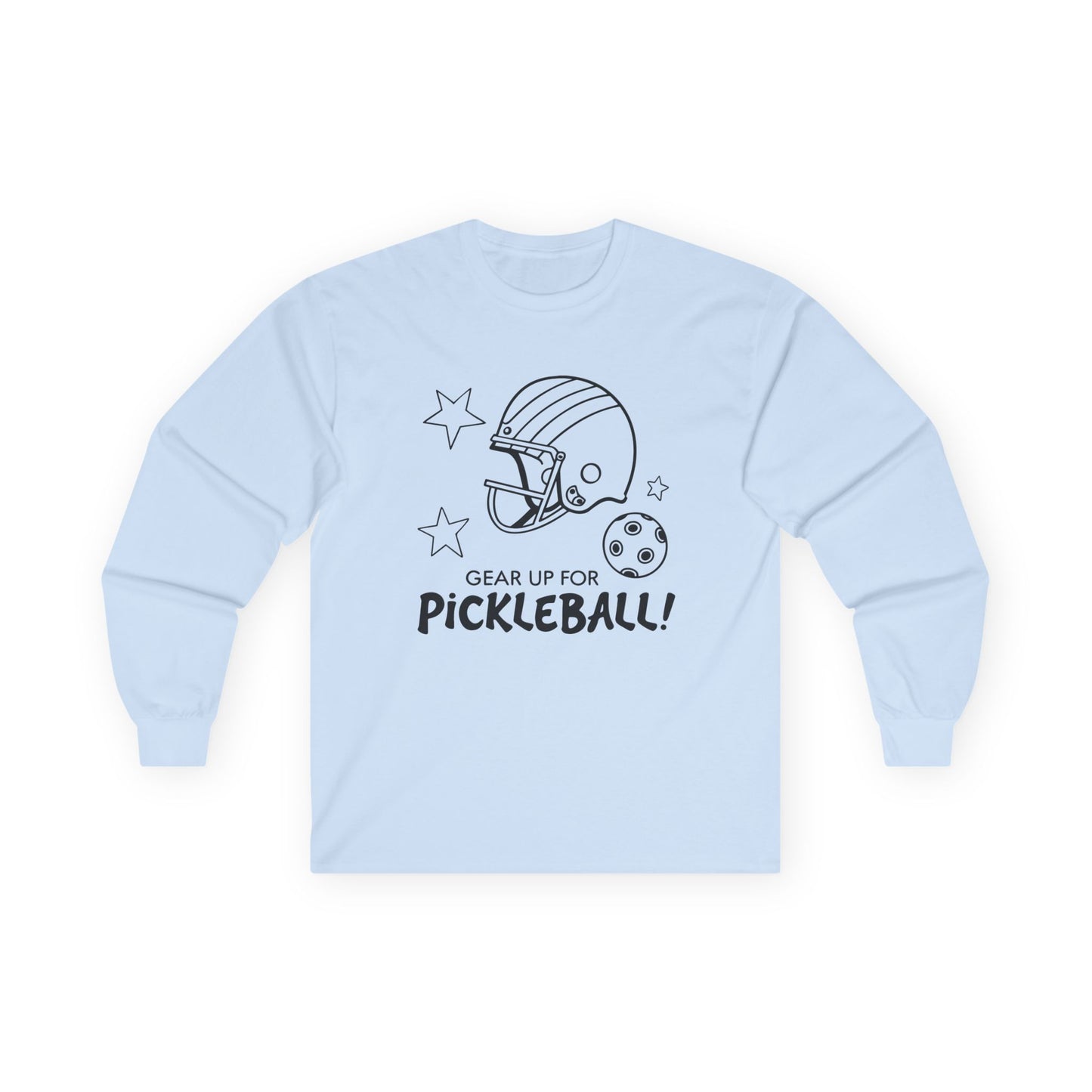 Men's Soft Pickleball Long Sleeves top - Gear Up for Pickleball Blue
