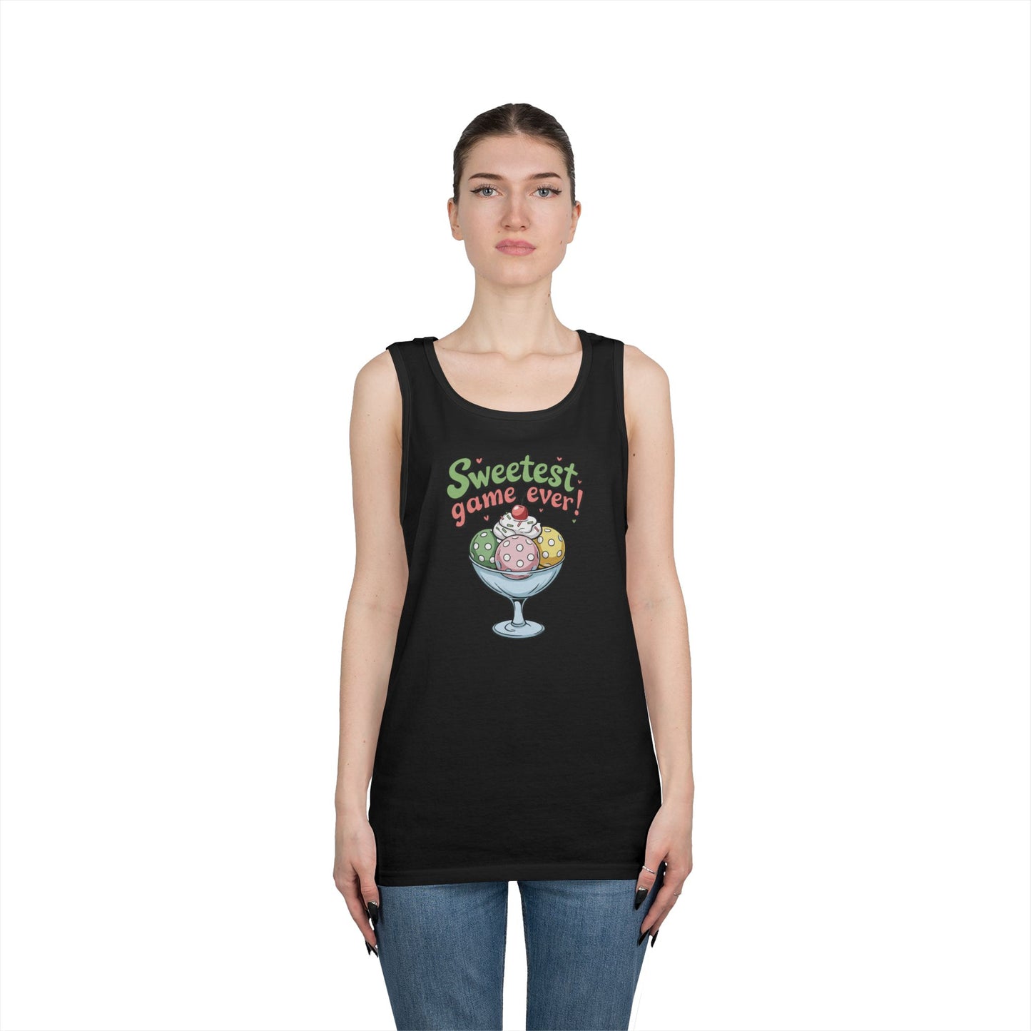 Women's Cute Pickleball Tank Top - Sweetest Game Ever