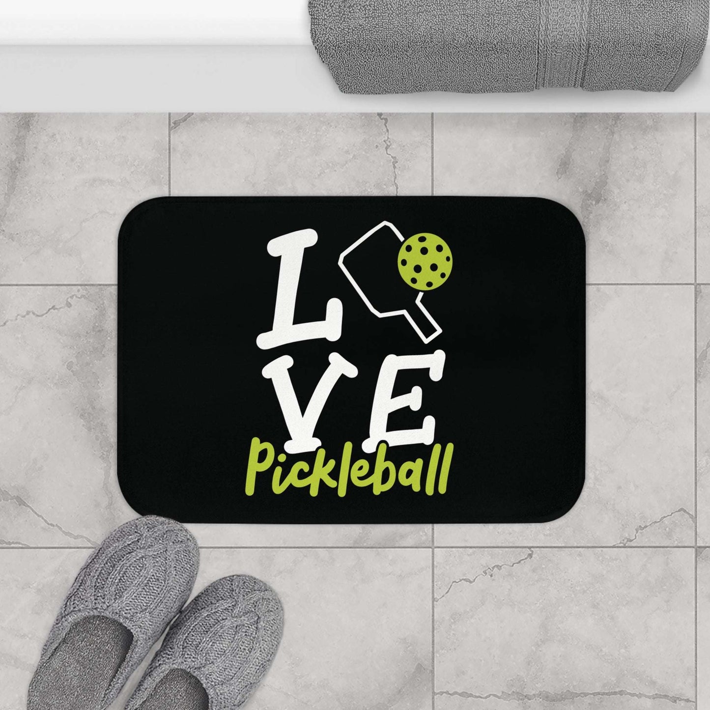 Pickleball Trendy Bath mat - Love Pickleball