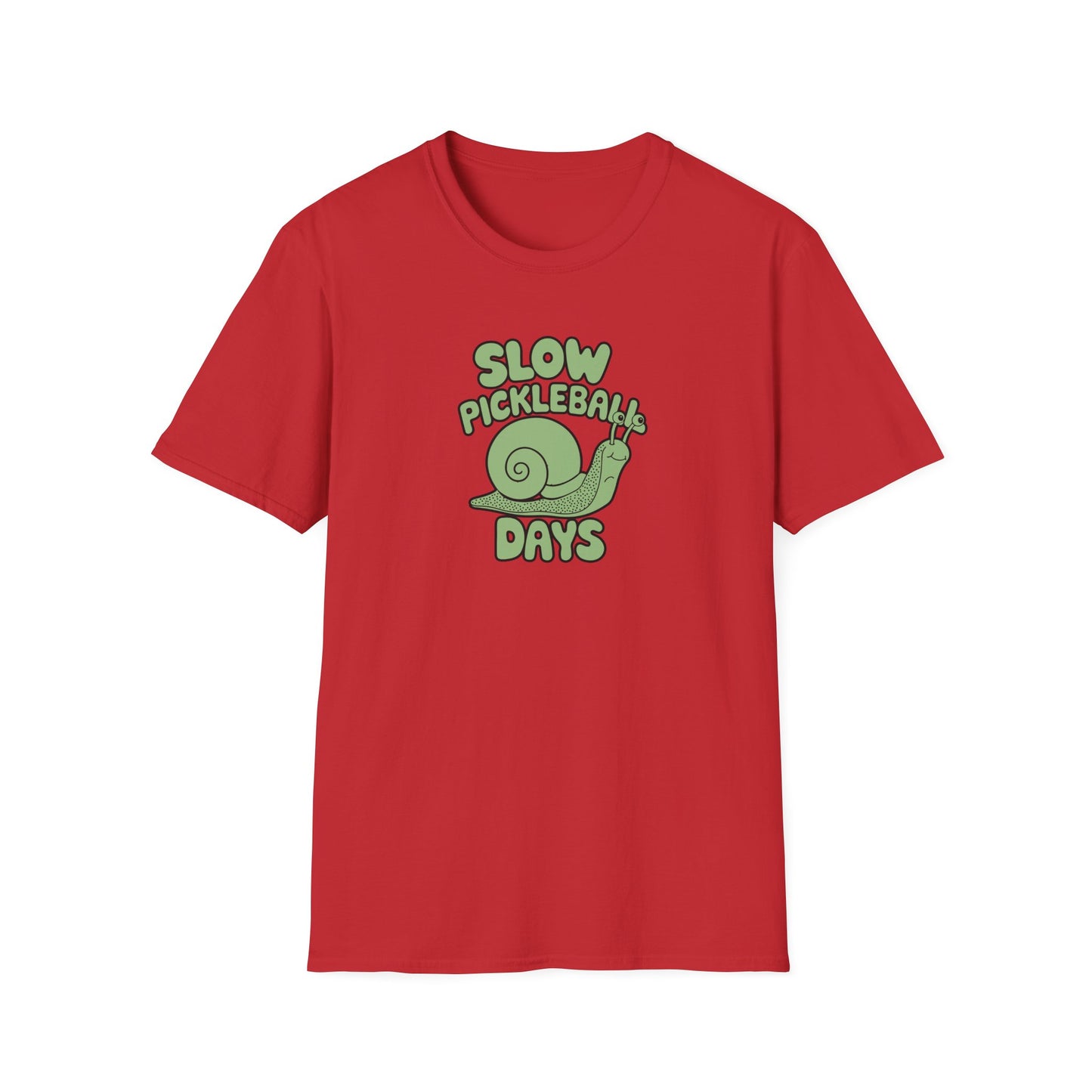 Men's Soft Pickleball T-shirt - Slow Pickleball Days