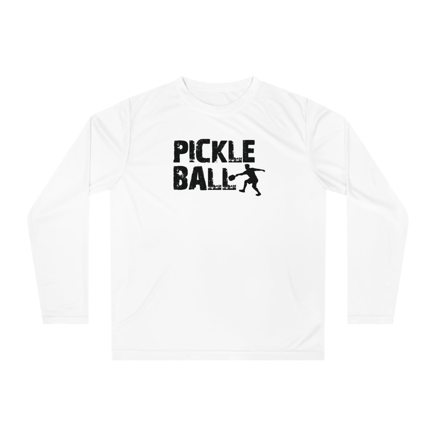 Men's Funny Pickleball Long Sleeves Top - Pickleball Player White