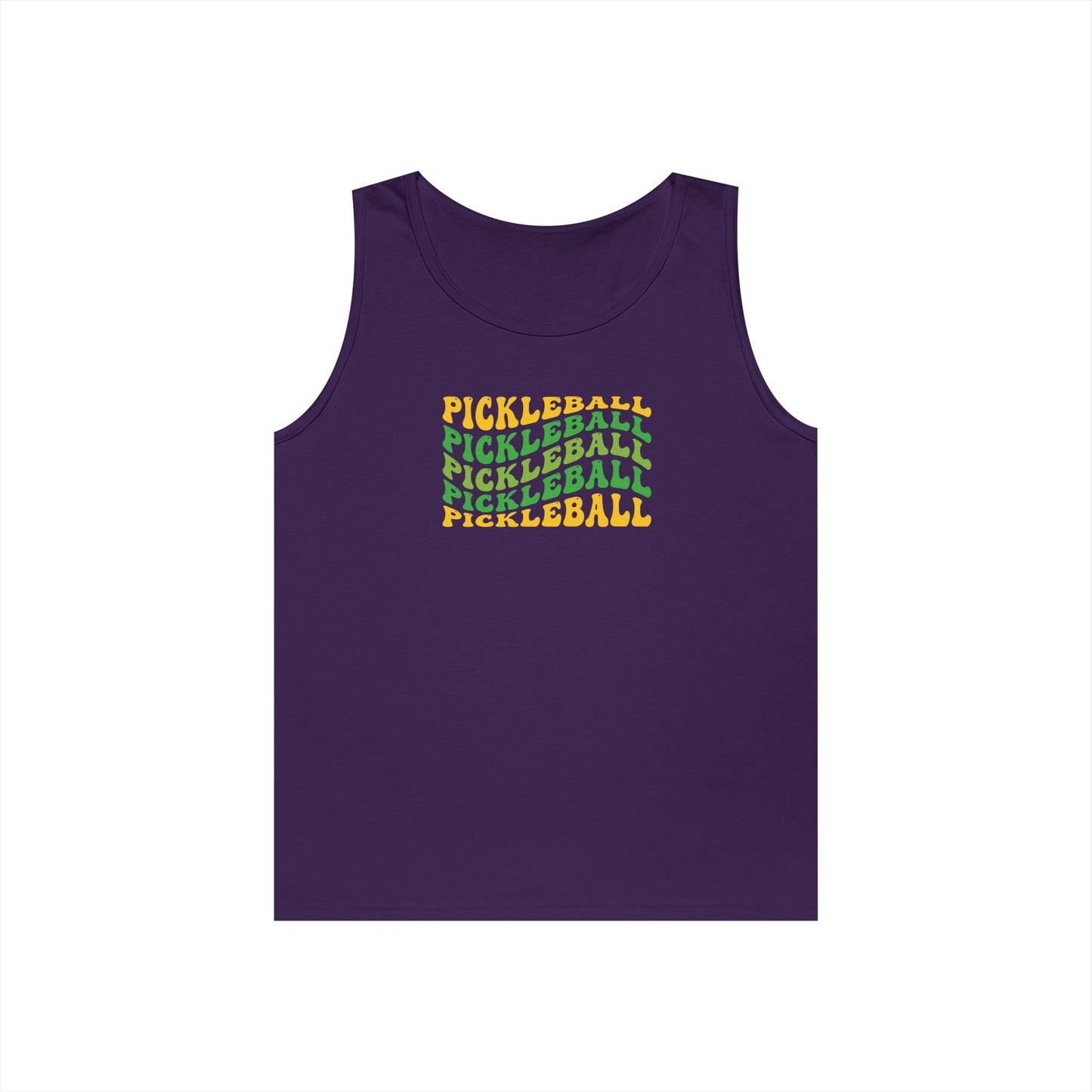 Women's Fun Pickleball Tank Top - Pickleball Wave Purple