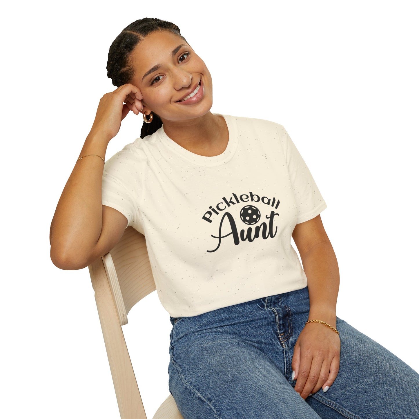 Women's Comfy Pickleball T-shirt - Pickleball Aunt