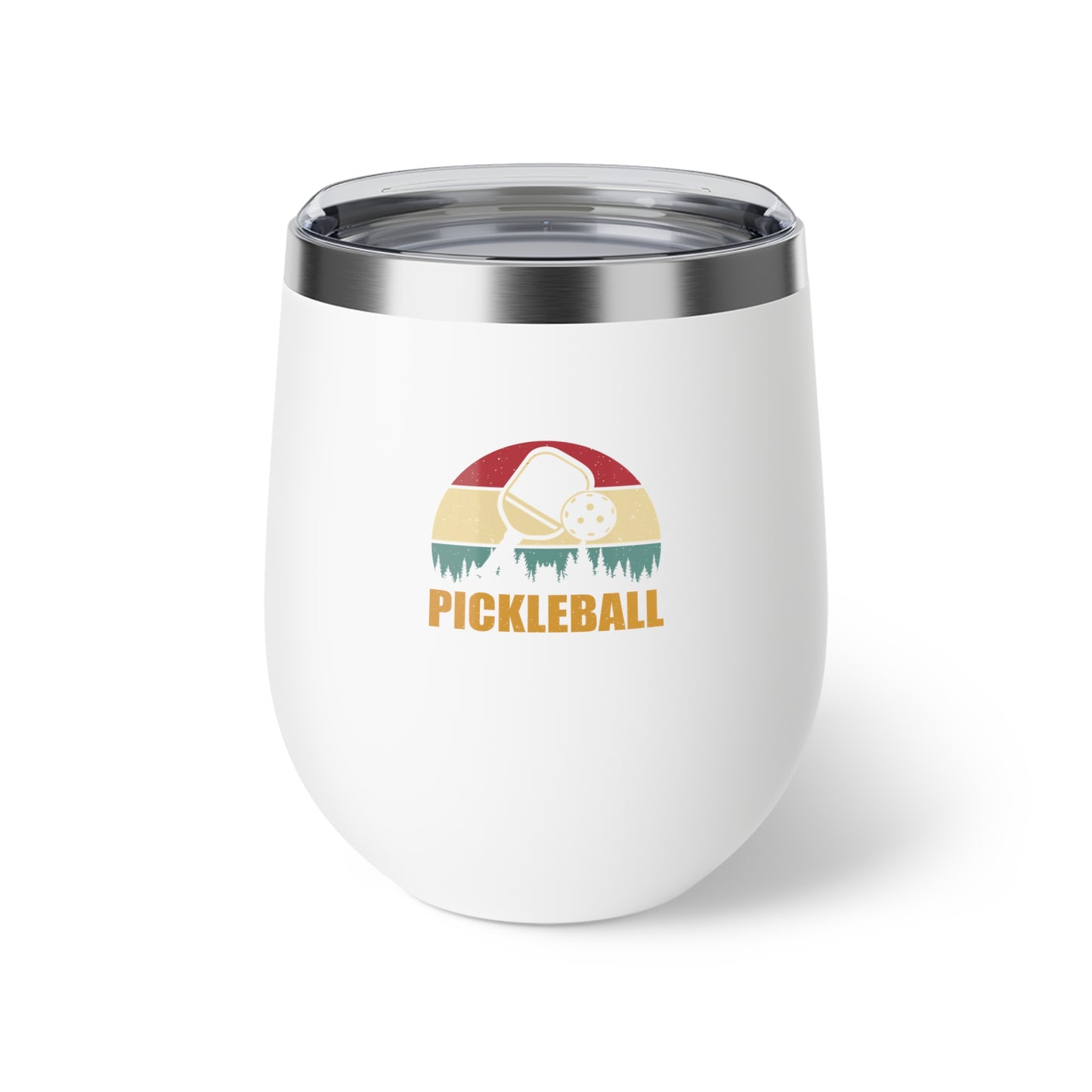 Pickleball Durable Cup - Pickleball Retro White
