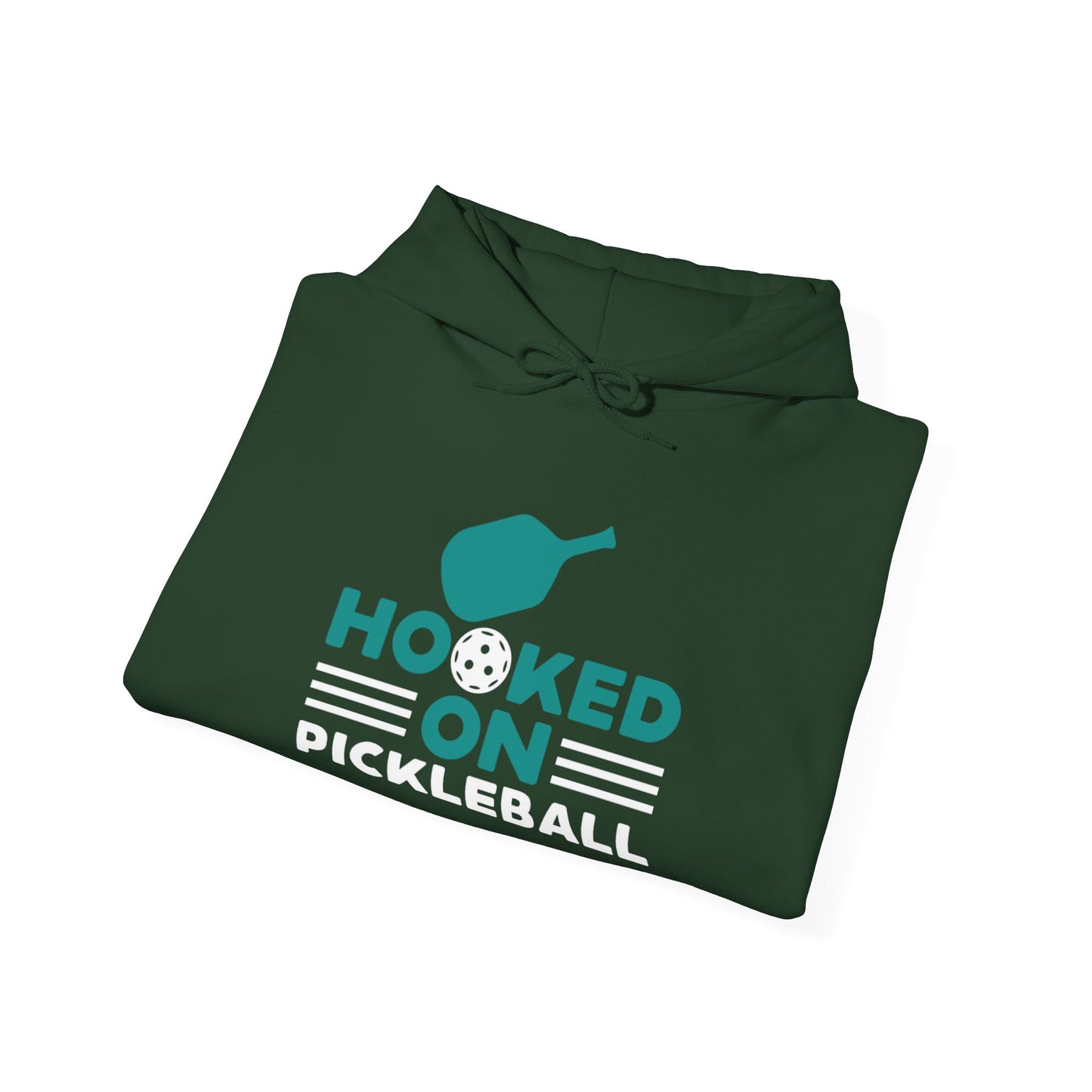 Men's Funny Pickleball Hoodie - Hooked on Pickleball