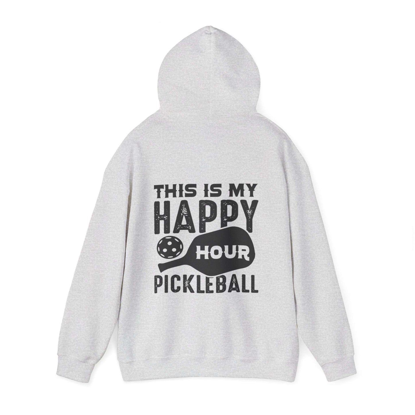 Men's Soft Pickleball Hoodie - This Is My Happy Hour Pickleball