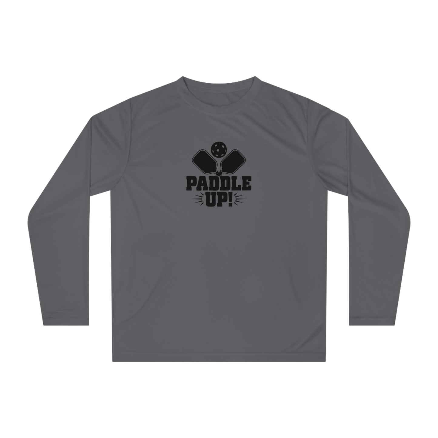 Men's Energetic Pickleball Long Sleeves top - Paddle Up Gray