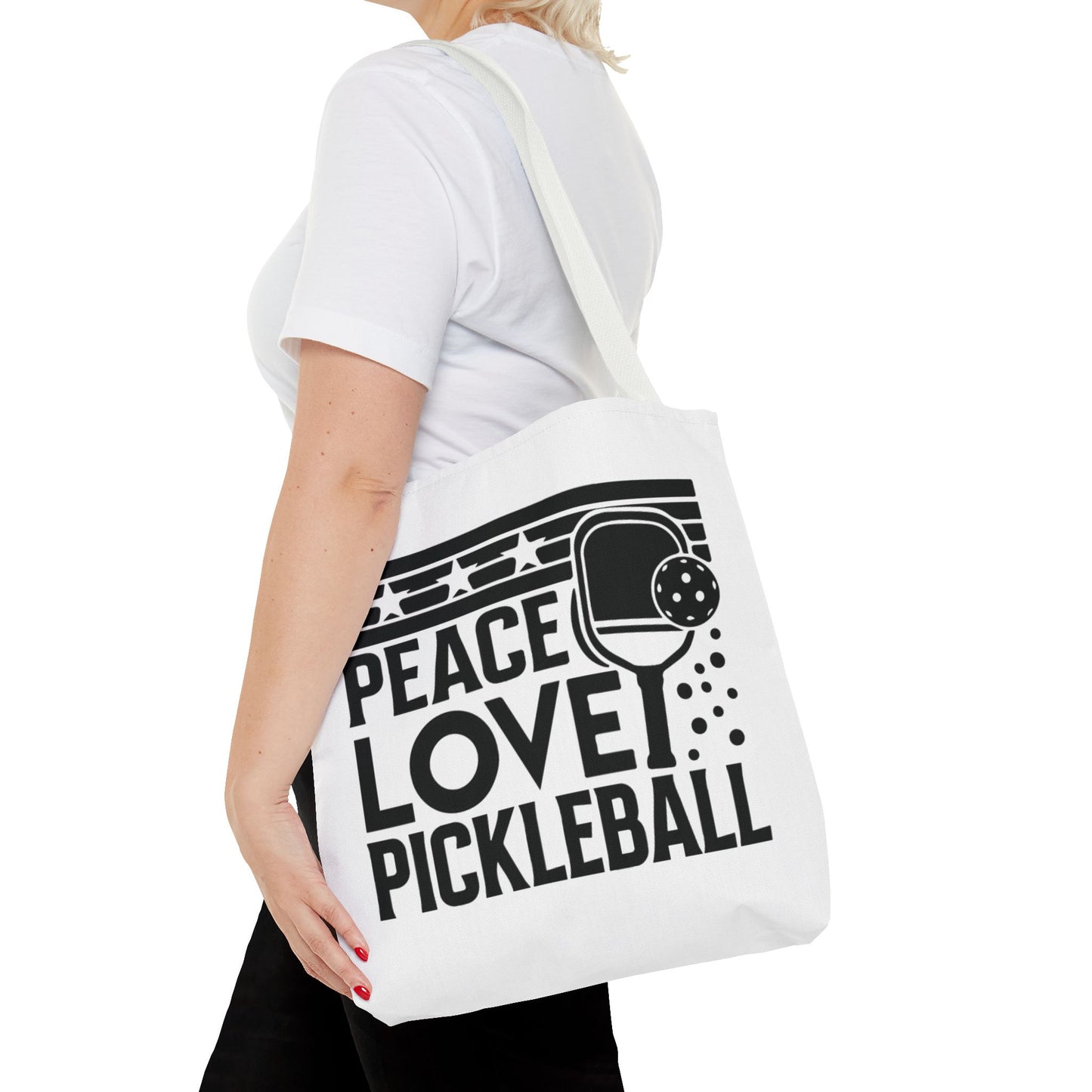 Pickleball Bold Tote Bag - Peace Love Pickleball