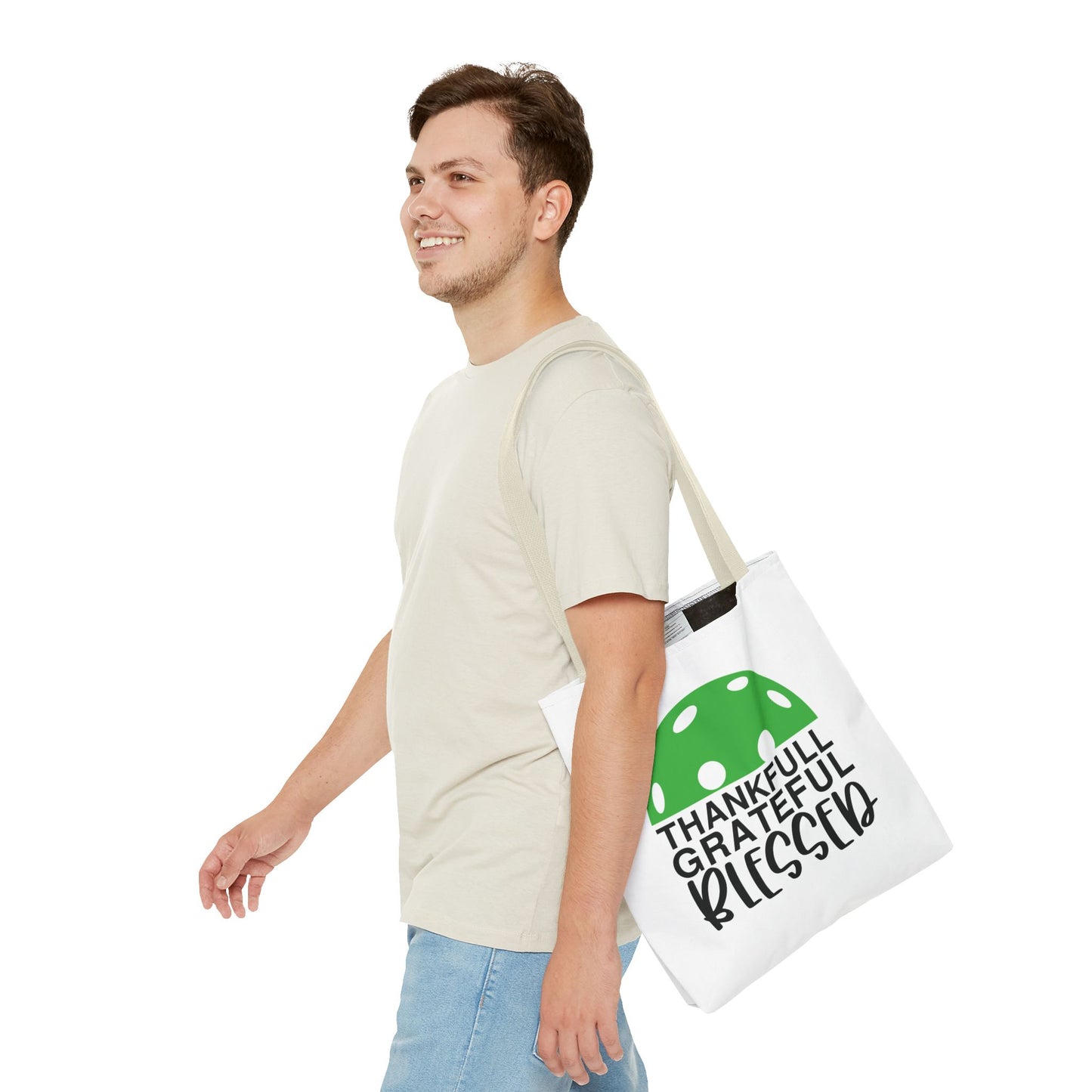 Pickleball Unique Tote Bag - Thankful Grateful Blessed