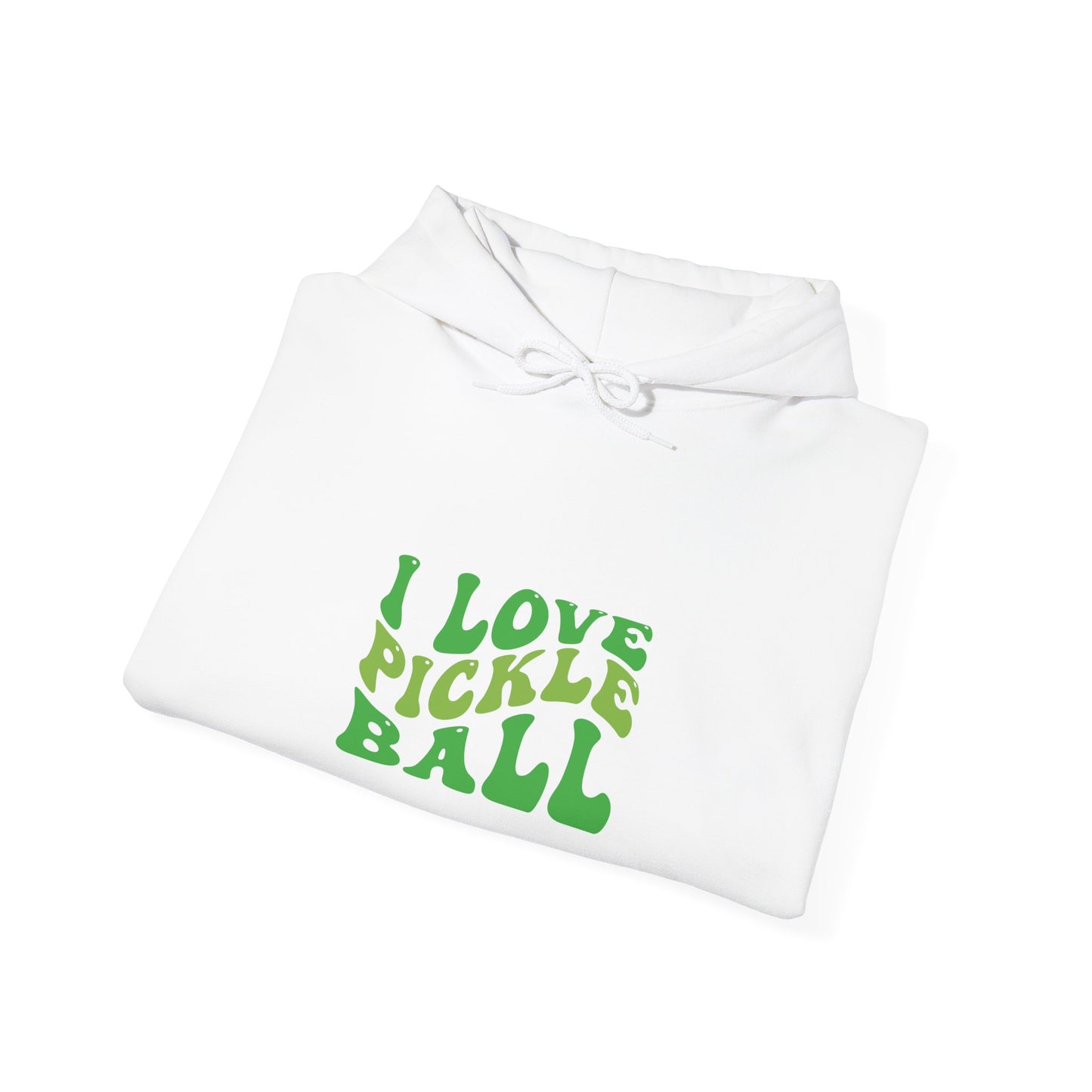Men's Stylish Pickleball Hoodie - I Love Pickleball