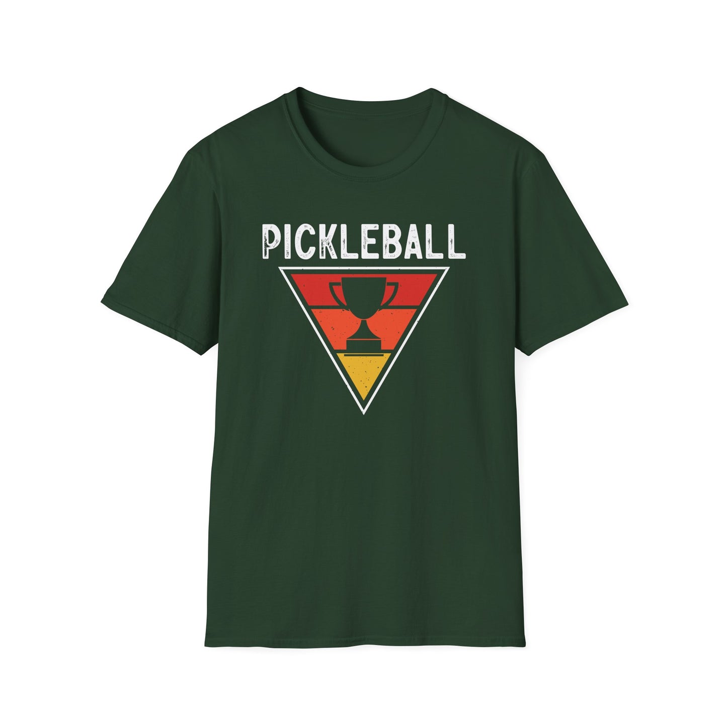 Men's Bold Pickleball T-shirt - Pickleball Trophy Green