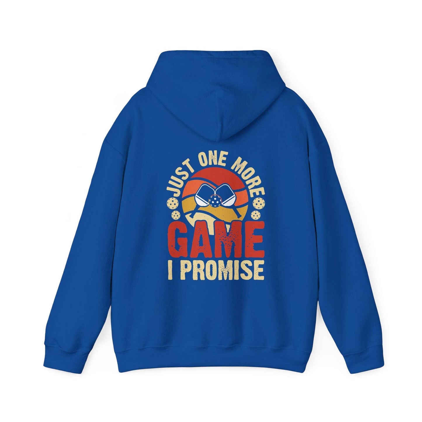 Men's Funny Pickleball Hoodie - Just One More Game I Promise