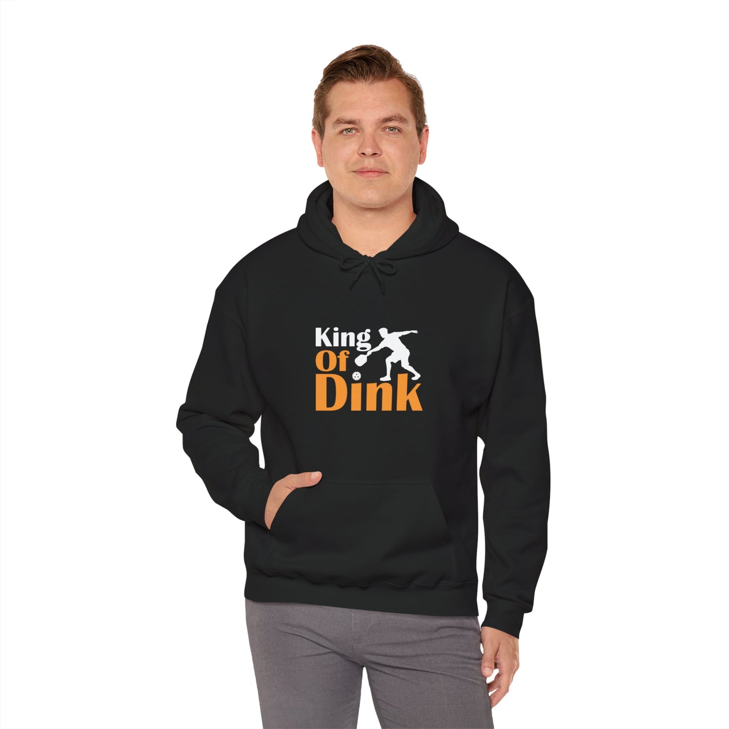 Men's Funny Pickleball Hoodie - King of Dink
