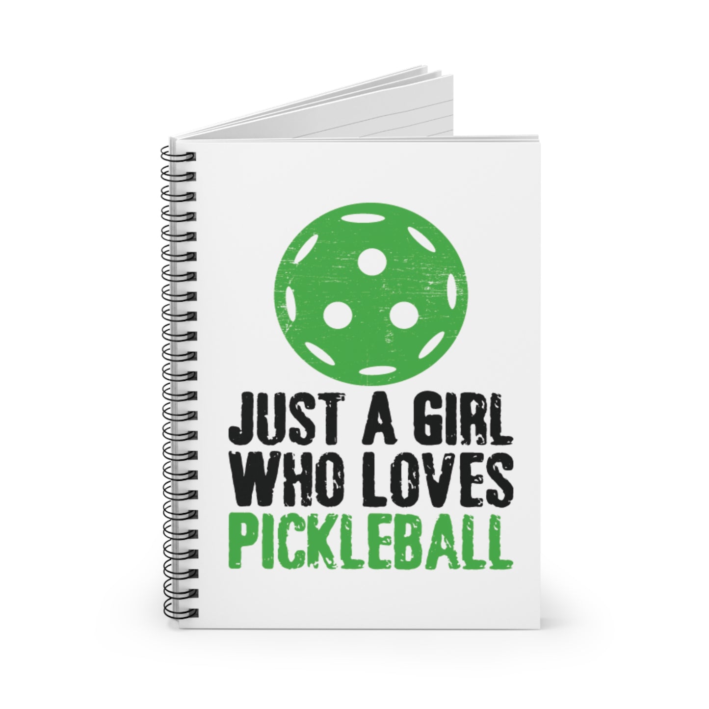 Pickleball Cute Notebook - Just a Girl Who Loves Pickleball