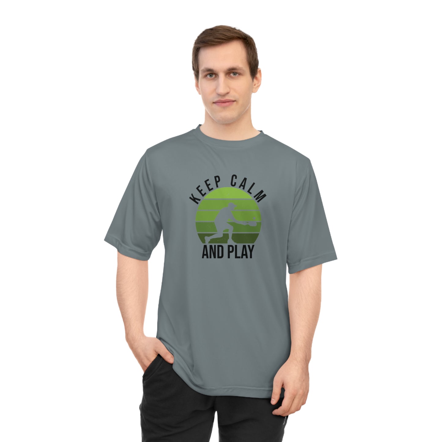 Men's Quirky Pickleball T-shirt - Keep Calm and Play