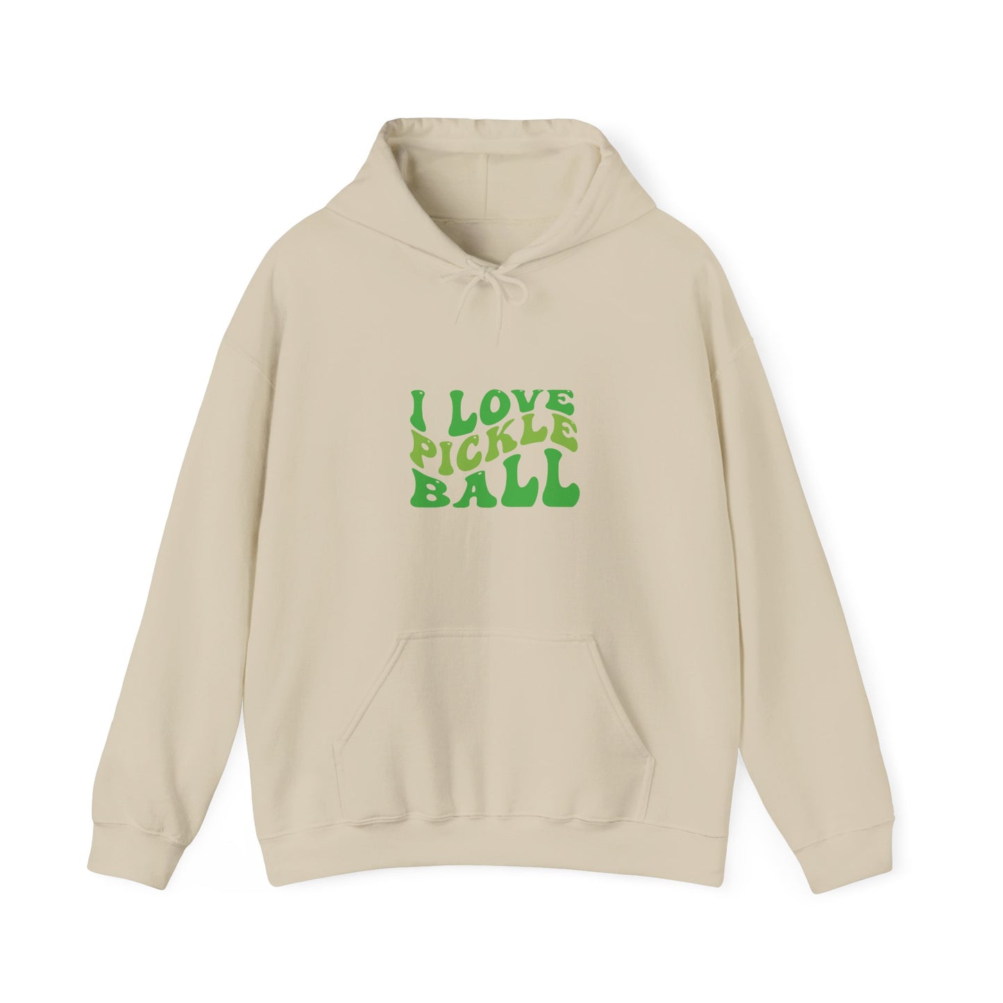 Men's Stylish Pickleball Hoodie - I Love Pickleball