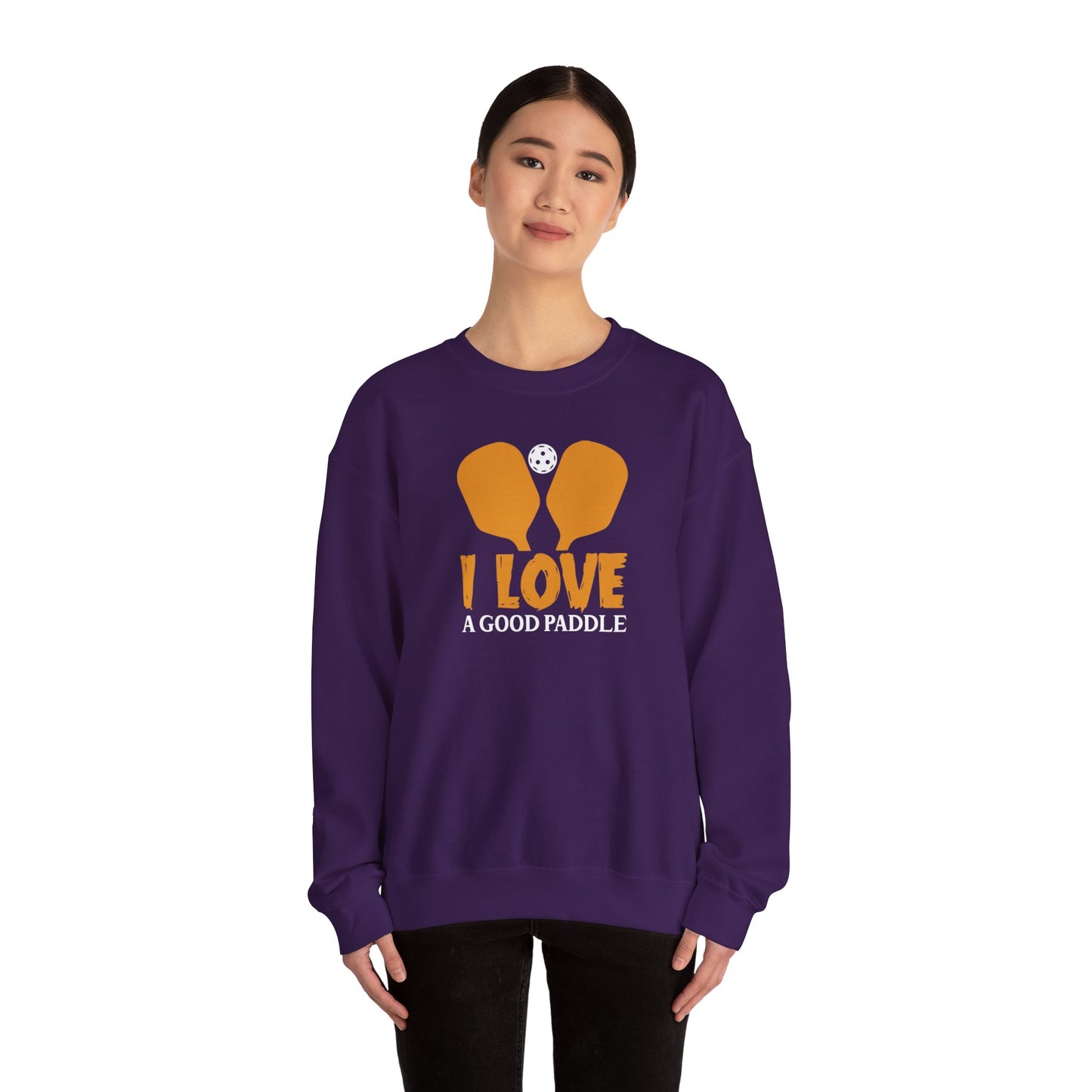 Women's Soft Pickleball Sweatshirt - I Love a Good Paddle