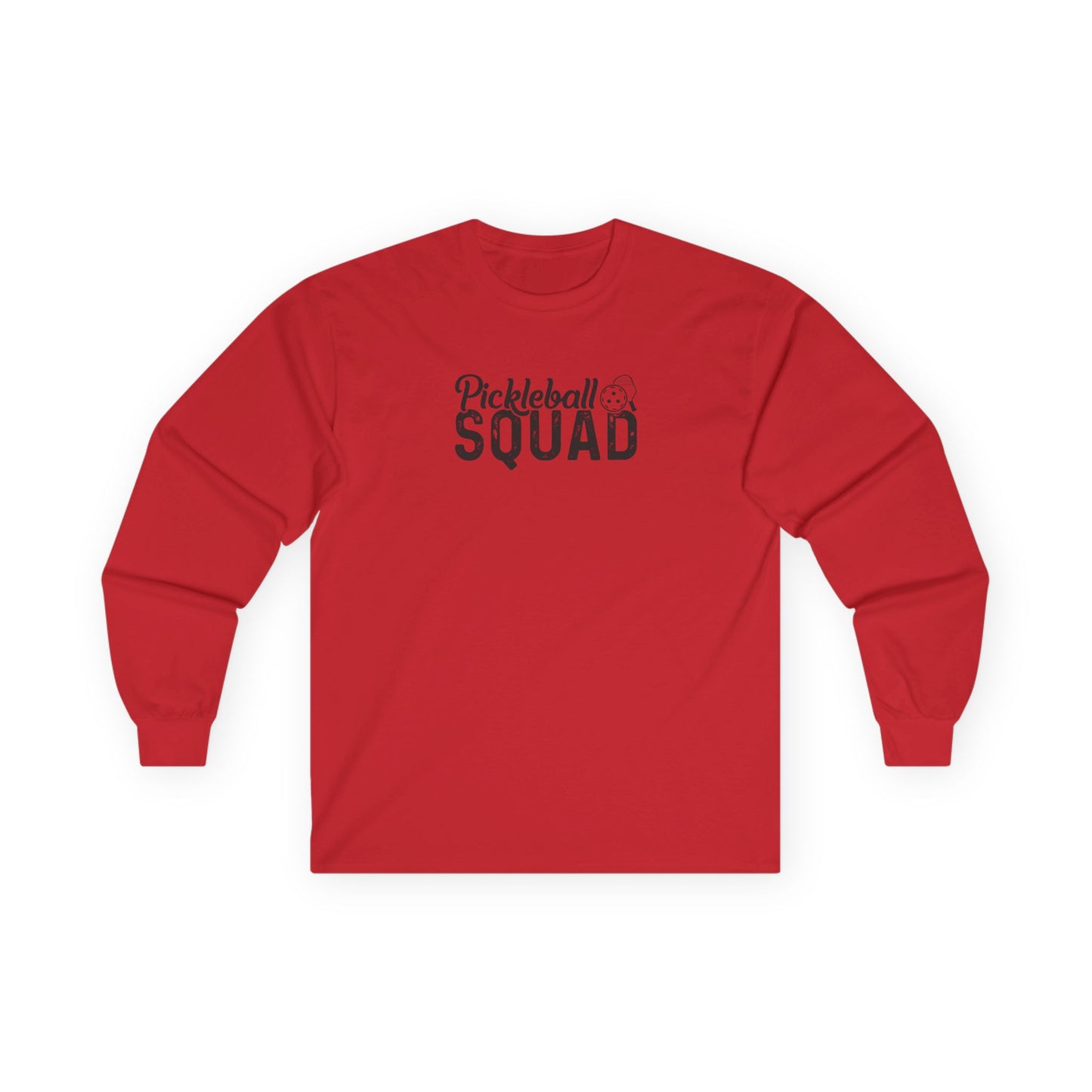 Men's Cool Pickleball Long Sleeves top - Pickleball squad Red