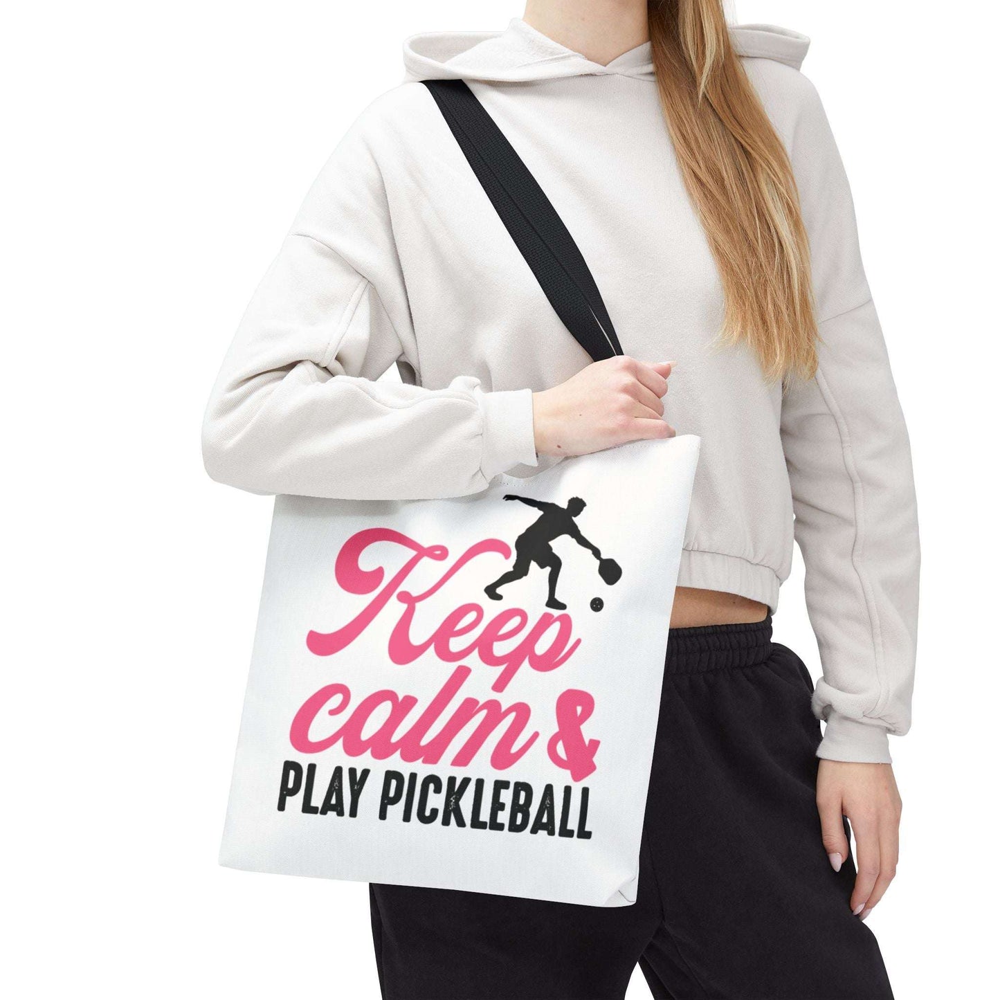 Pickleball Stylish Tote Bag - Keep Calm & Play Pickleball